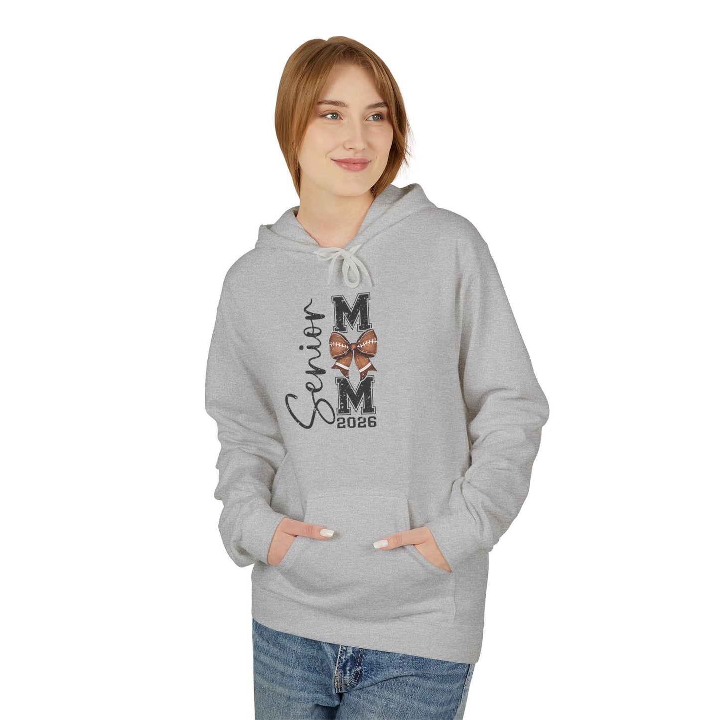 2026 Senior Football Mom, Fleece Hoodie,