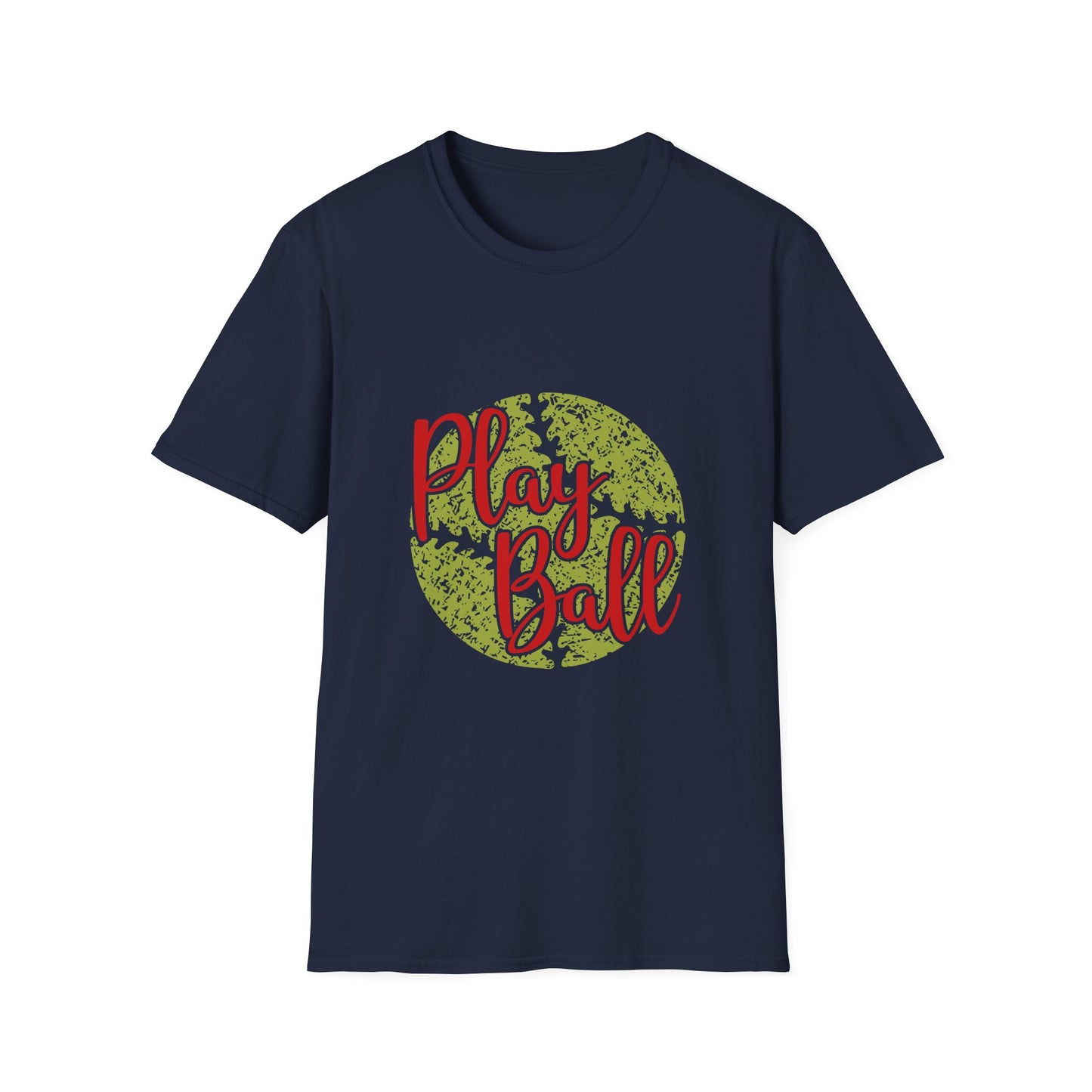 Play Ball Unisex Softstyle T-Shirt, Sporty Tee, Gift for Baseball Fans, Casual Wear, Team Spirit Apparel, Summer Outfit