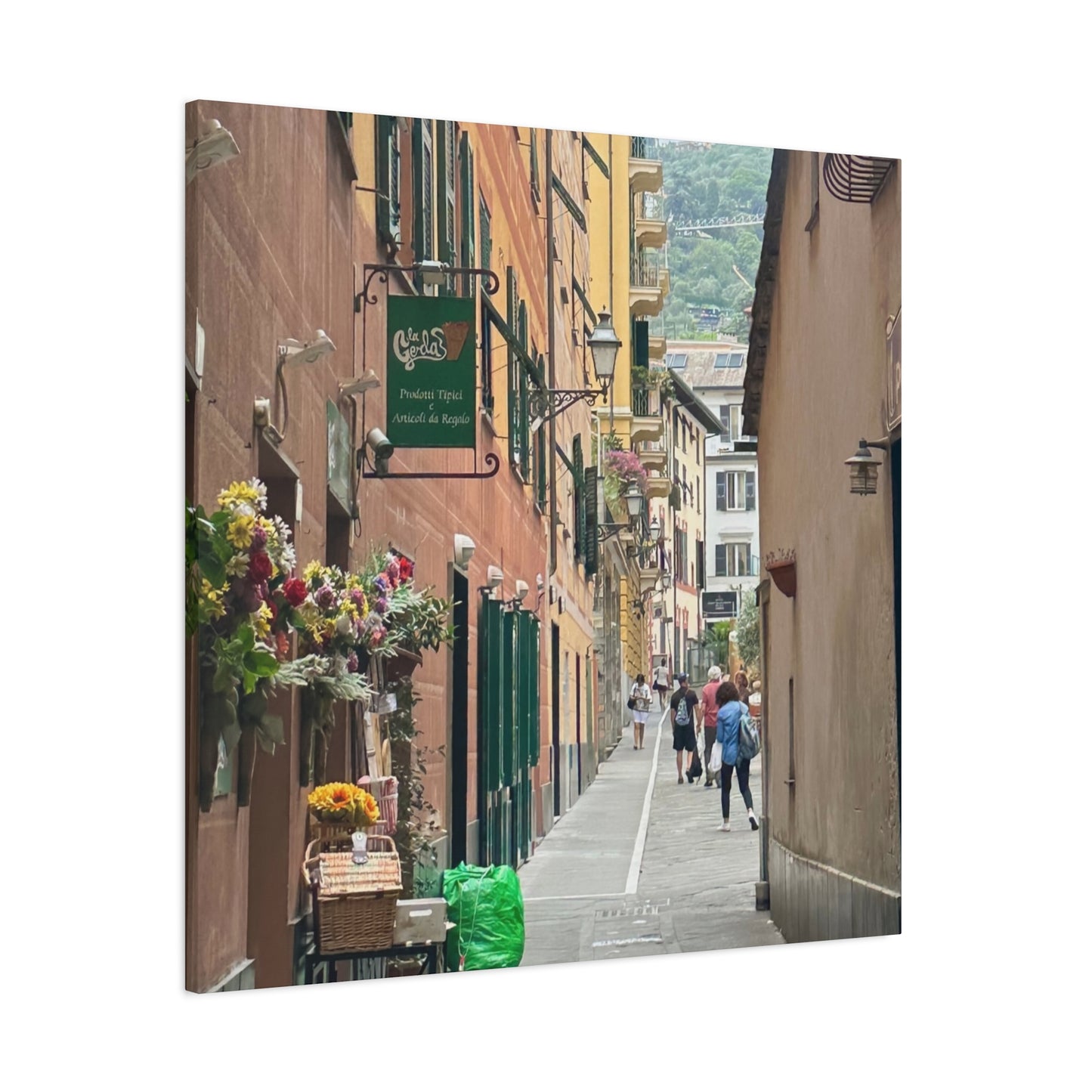 Charming Italy Street Scene Canvas Wall Art, Home Decor, Gift for Art Lovers, Cozy Living Room Decoration, Gallery Wall Accent