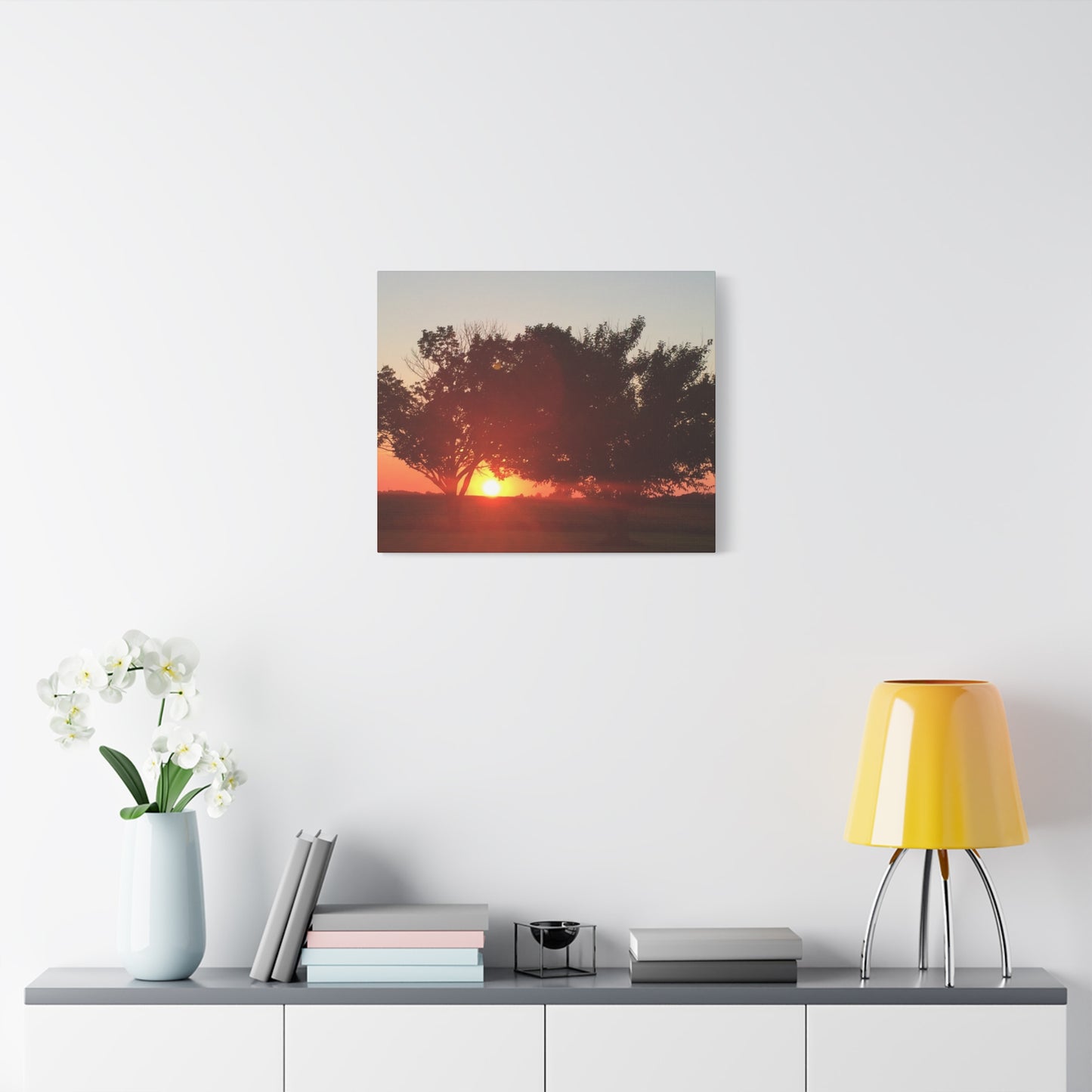 Sunset Serenity Canvas Wall Art, Relaxing Home Decor, Nature Print, Gift for Nature Lovers, Sunset Aesthetic, Art for Living Room