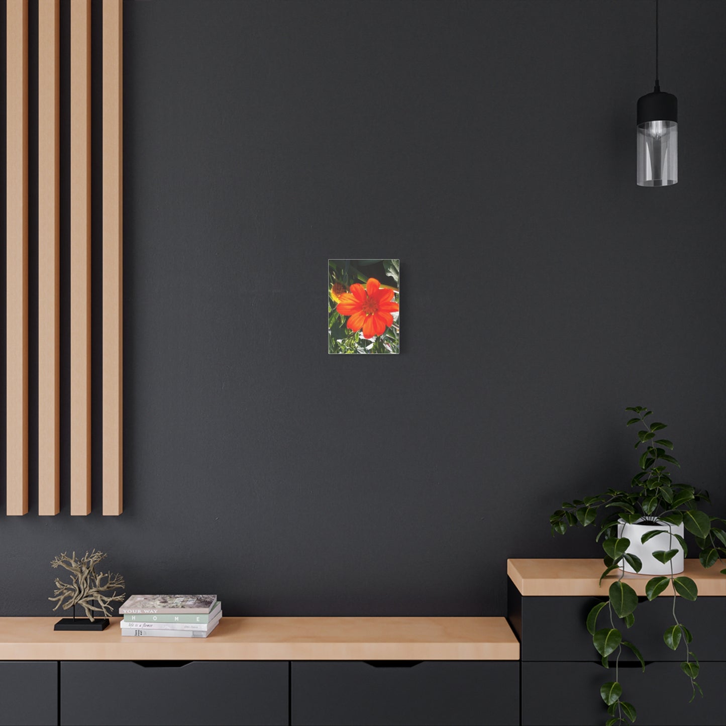 Vibrant Floral Canvas Art, Wall Decor, Gift for Garden Lovers, Bright Home Accent, Modern Art for Any Room