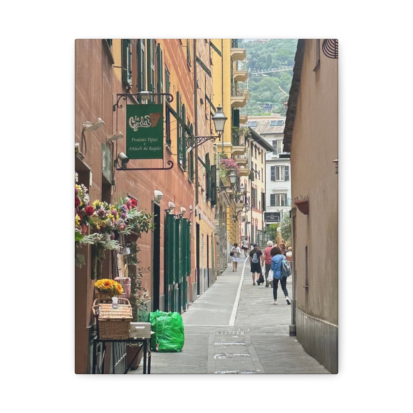 Charming Italy Street Scene Canvas Wall Art, Home Decor, Gift for Art Lovers, Cozy Living Room Decoration, Gallery Wall Accent