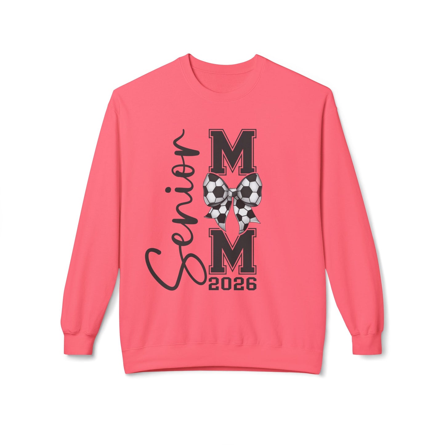 Senior Soccer Mom 2026Crewneck Sweatshirt | Unisex Fleece Pullover |