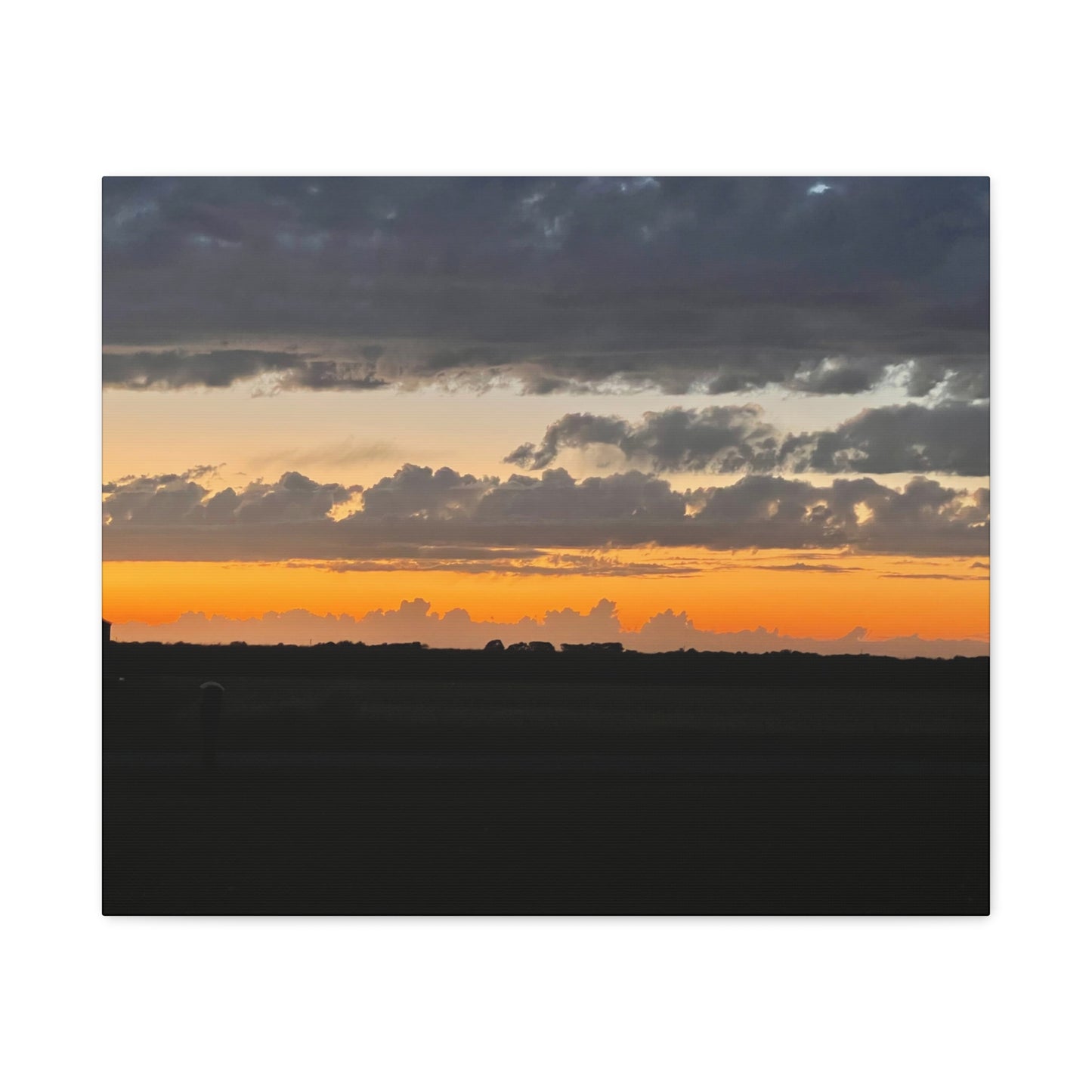Sunset Canvas Art Print, Wall Decor for Home, Gift for Nature Lovers, Modern Art, Vibrant Landscape, Living Room Decor