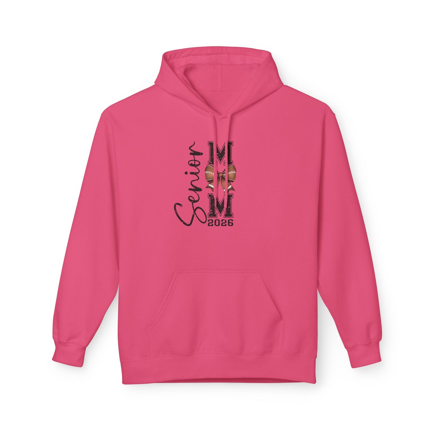 2026 Senior Football Mom, Fleece Hoodie,
