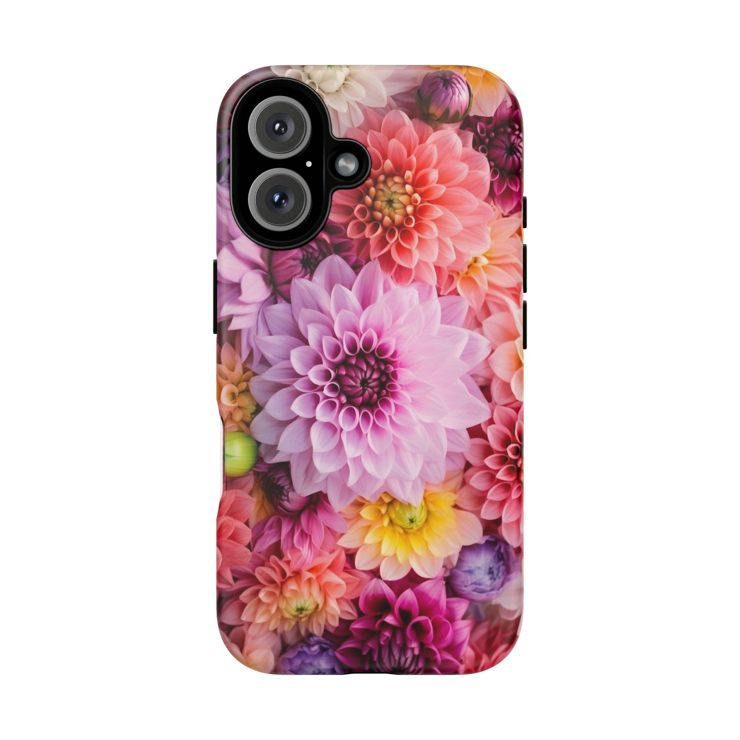 Floral iPhone Case, Tough Floral Phone Cover, Flower Pattern Case, Spring Design, Gift for Her, Durable Phone Accessory