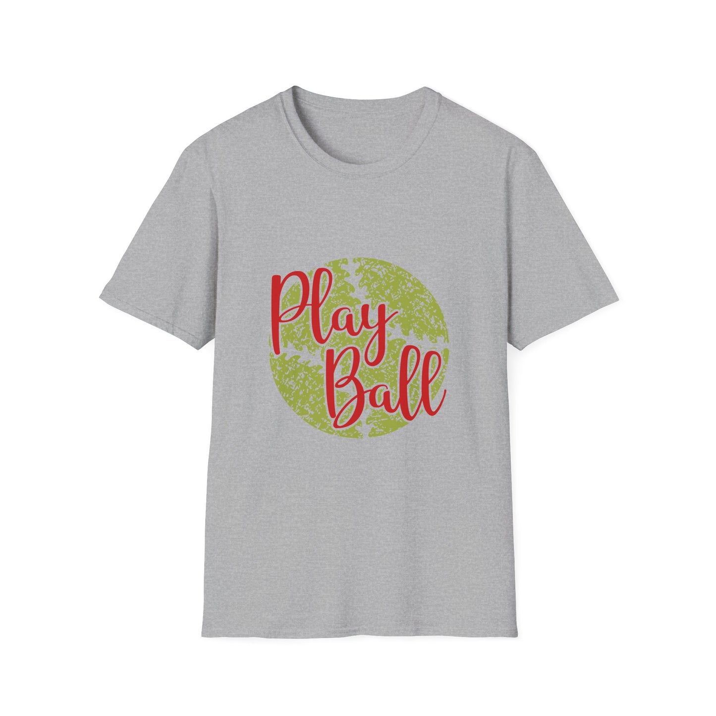 Play Ball Unisex Softstyle T-Shirt, Sporty Tee, Gift for Baseball Fans, Casual Wear, Team Spirit Apparel, Summer Outfit