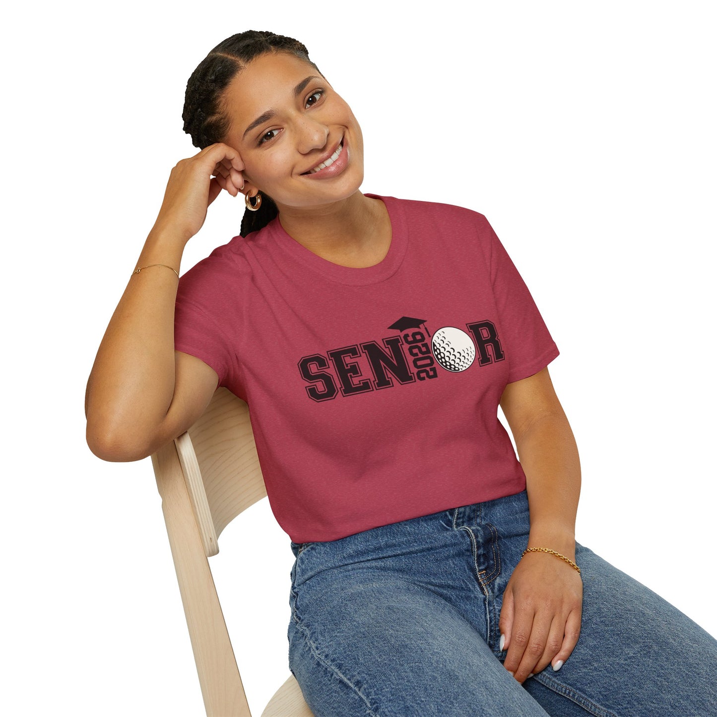 Senior Golf 2026 Unisex T-Shirt – Graduation Tee, Senior Shirt, Gift for Graduates, Class of 2026 Merchandise, Cool Casual Wear