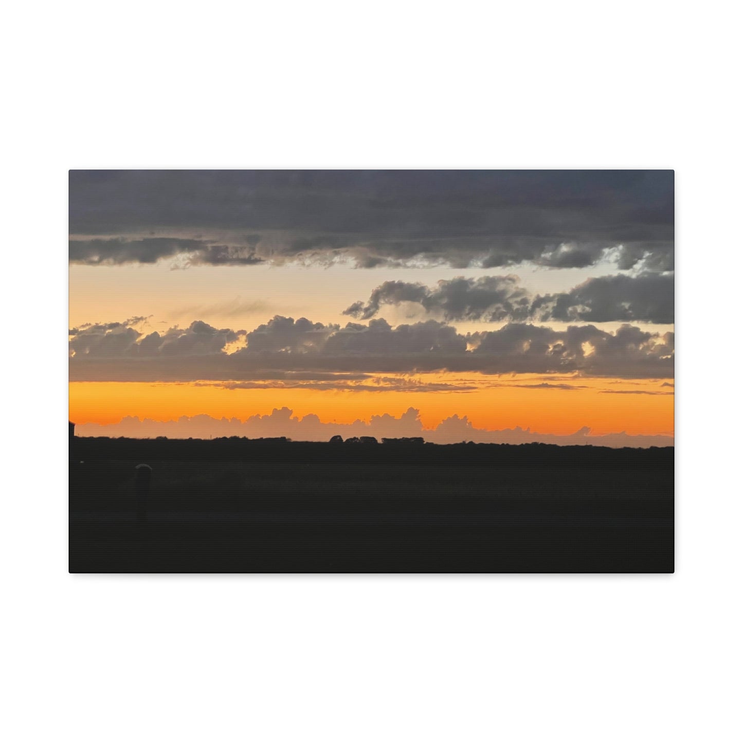 Sunset Canvas Art Print, Wall Decor for Home, Gift for Nature Lovers, Modern Art, Vibrant Landscape, Living Room Decor