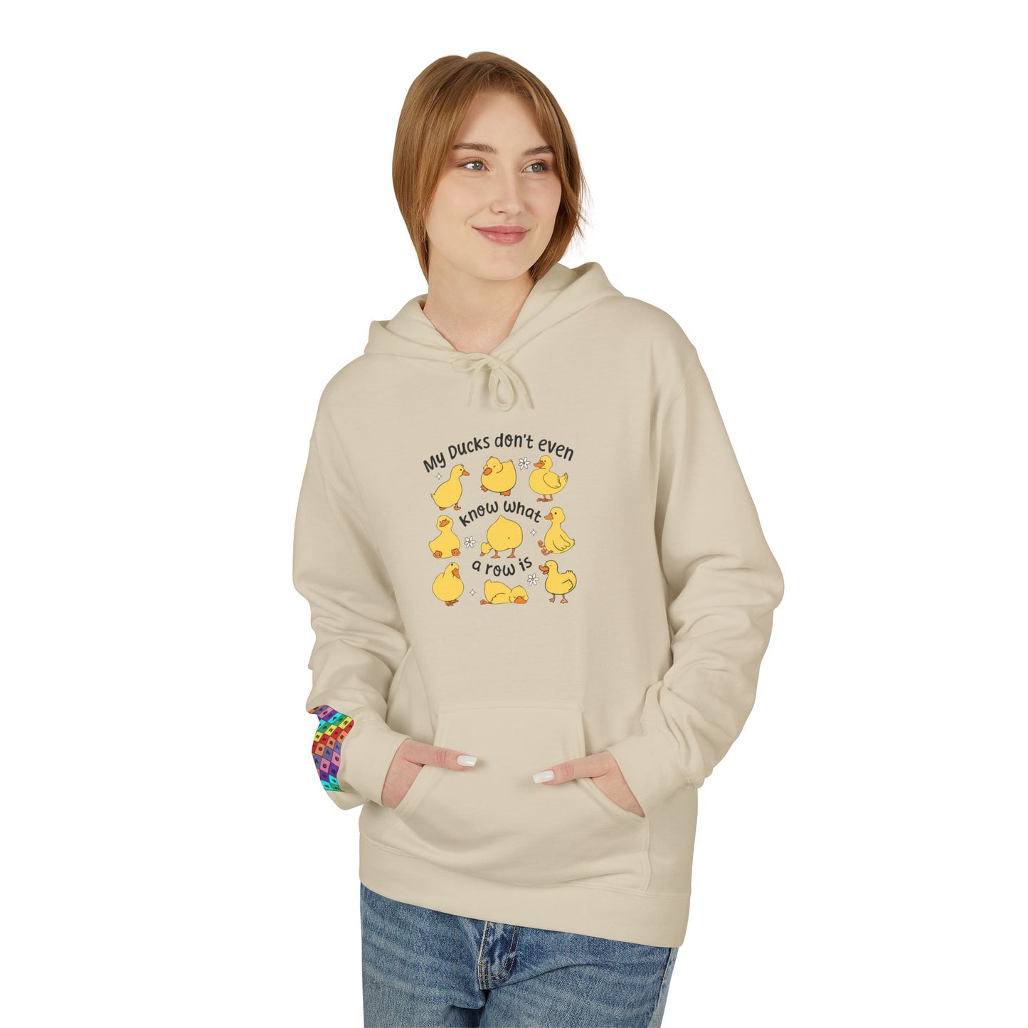 My Duck Didn’t Even Fleece Hoodie, Cozy Animal Lover Gift, Fun Birthday Present, Cute Casual Wear, Duck-Themed Apparel, Warm Hoodie