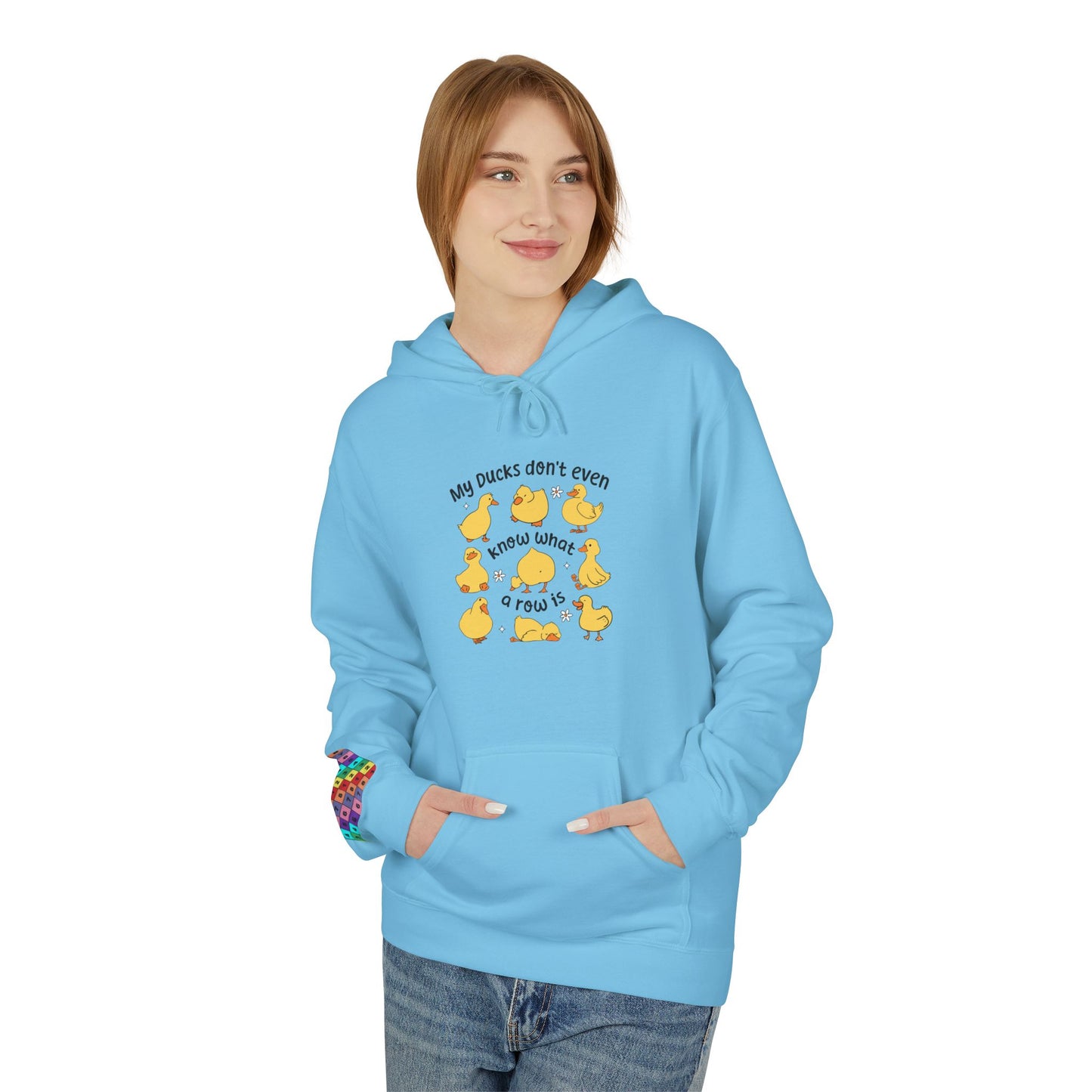 My Duck Didn’t Even Fleece Hoodie, Cozy Animal Lover Gift, Fun Birthday Present, Cute Casual Wear, Duck-Themed Apparel, Warm Hoodie