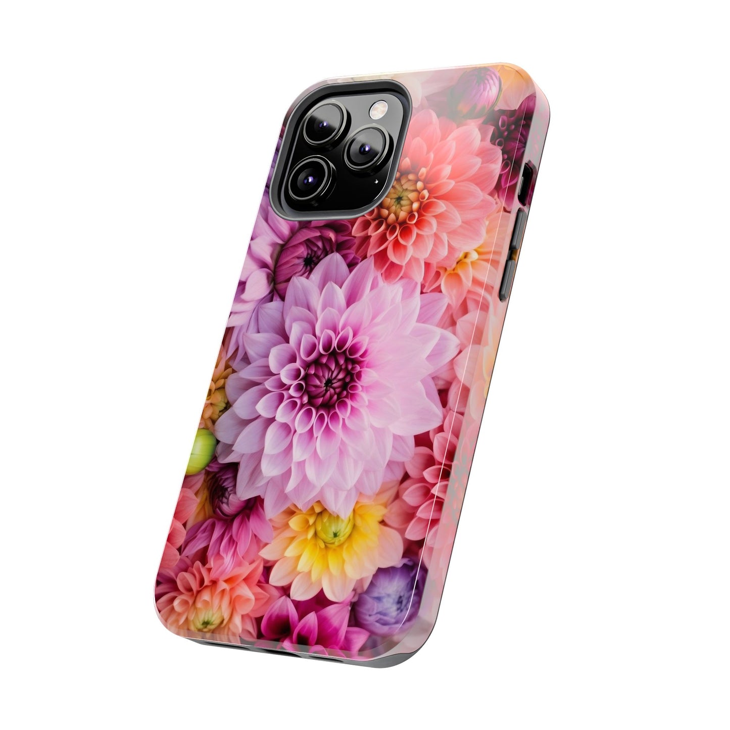 Floral Tough Phone Cases, Durable Phone Cover, Flower Print Case, Gift for Her, Spring Accessories, Custom Phone Case