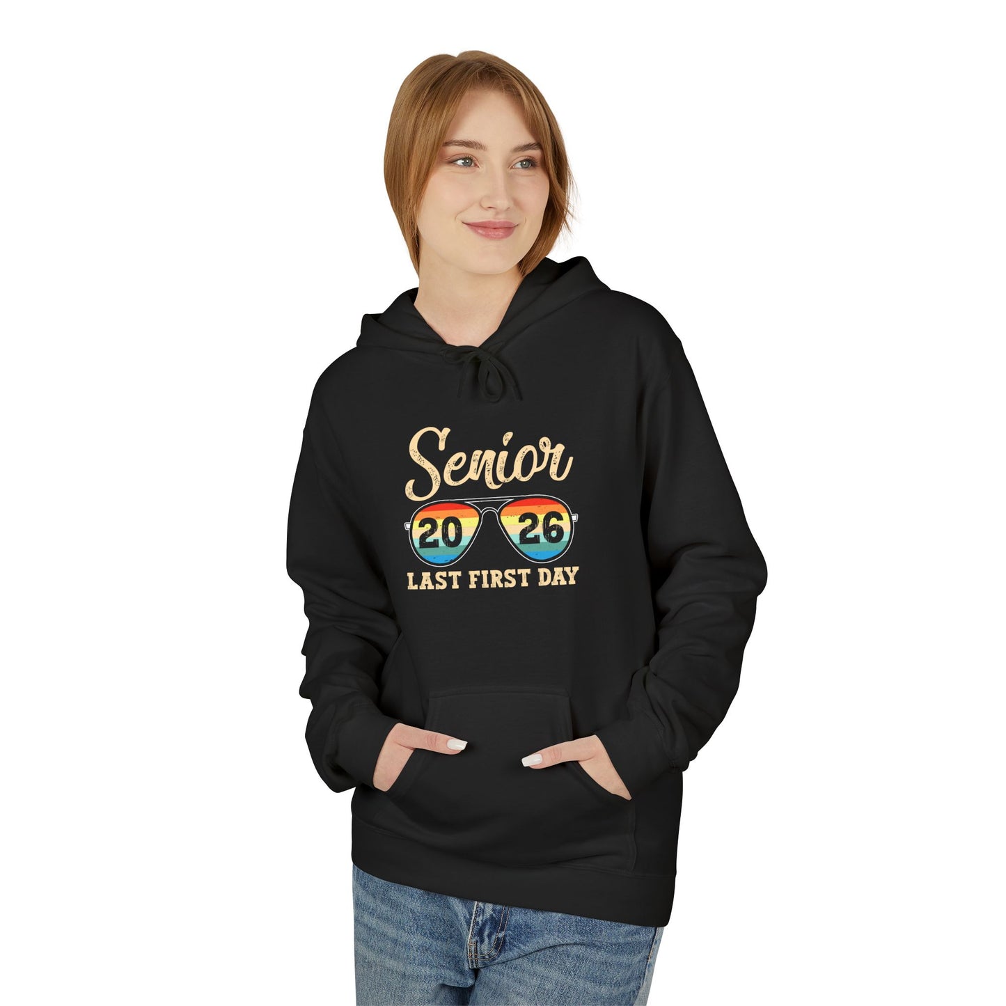 Senior Last First Day Hoodie, Graduation Gift, Class of 2024 Sweatshirt, College Bound Apparel, Unisex Fleece Hoodie