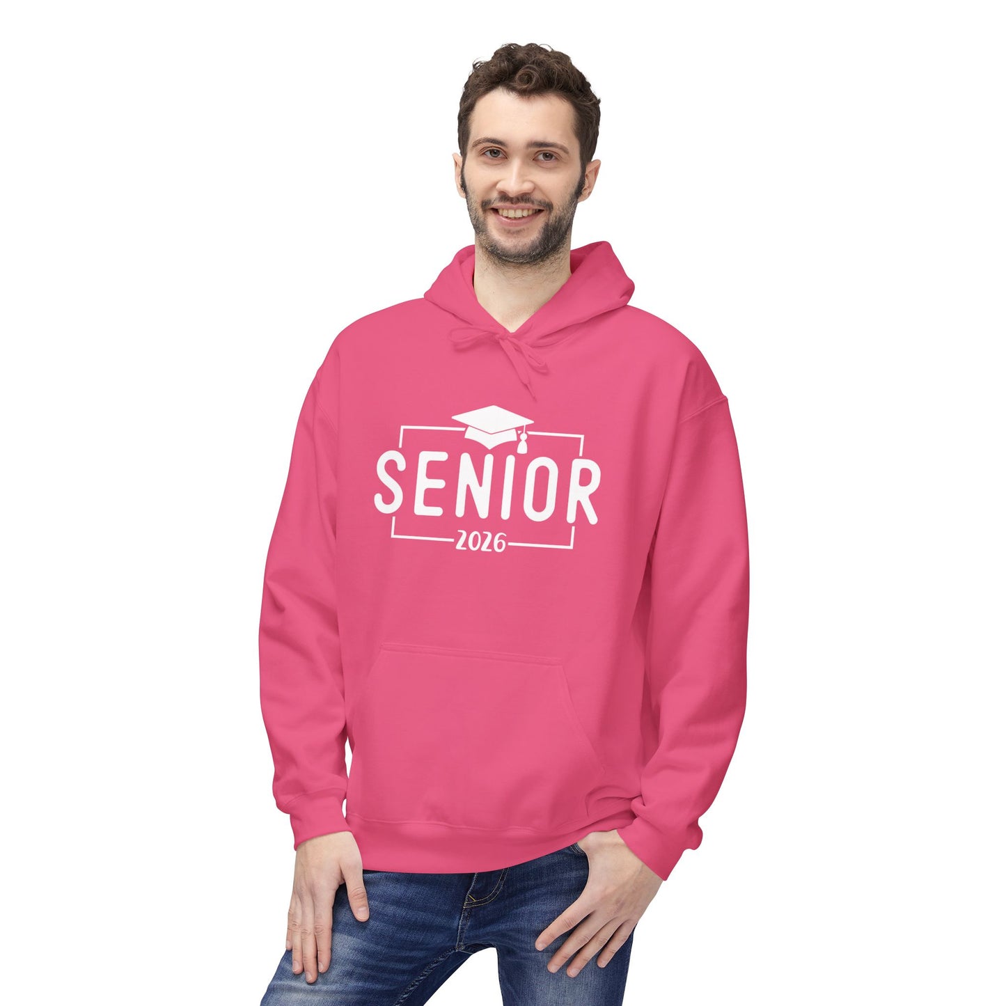 2026 Senior Unisex Midweight Fleece Hoodie, Graduation Gift, Class of 2026 Apparel, Cozy Hoodie, Unique Grad Clothing, High School Senior