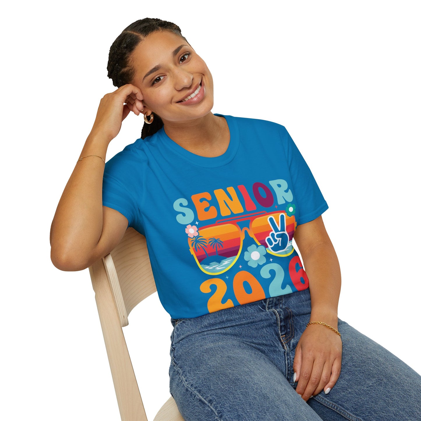 2026 Senior T-Shirt, Unisex Softstyle Tee, Graduation Gift, Summer Vibes Shirt, Class of 2026, Senior Celebration Apparel