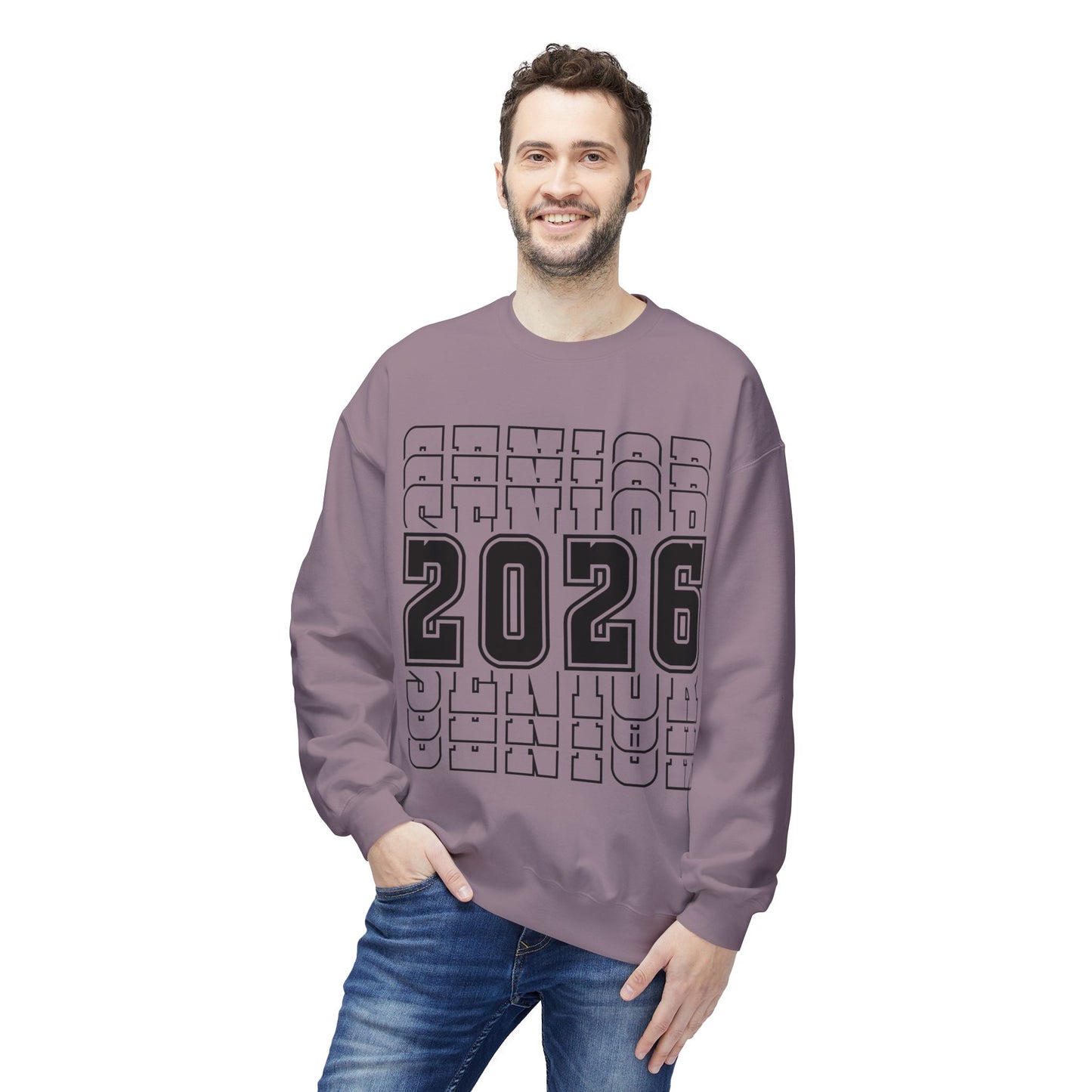 Stylish Senior Sweatshirt for Class of 2026, Unisex Crewneck, Graduation Gift, College Bound, Cozy Apparel, Trendy Layering Piece