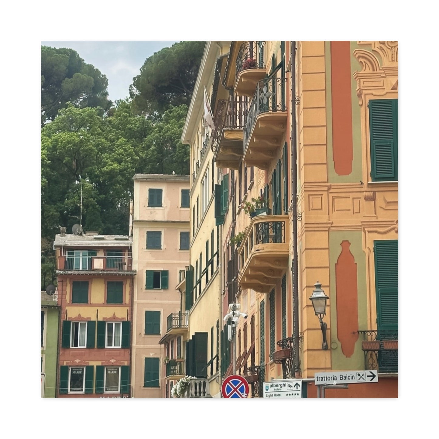 Italian Balcony Wall Decor, Home Decor, Gift for Art Lovers, Cozy Aesthetic, Travel Inspiration