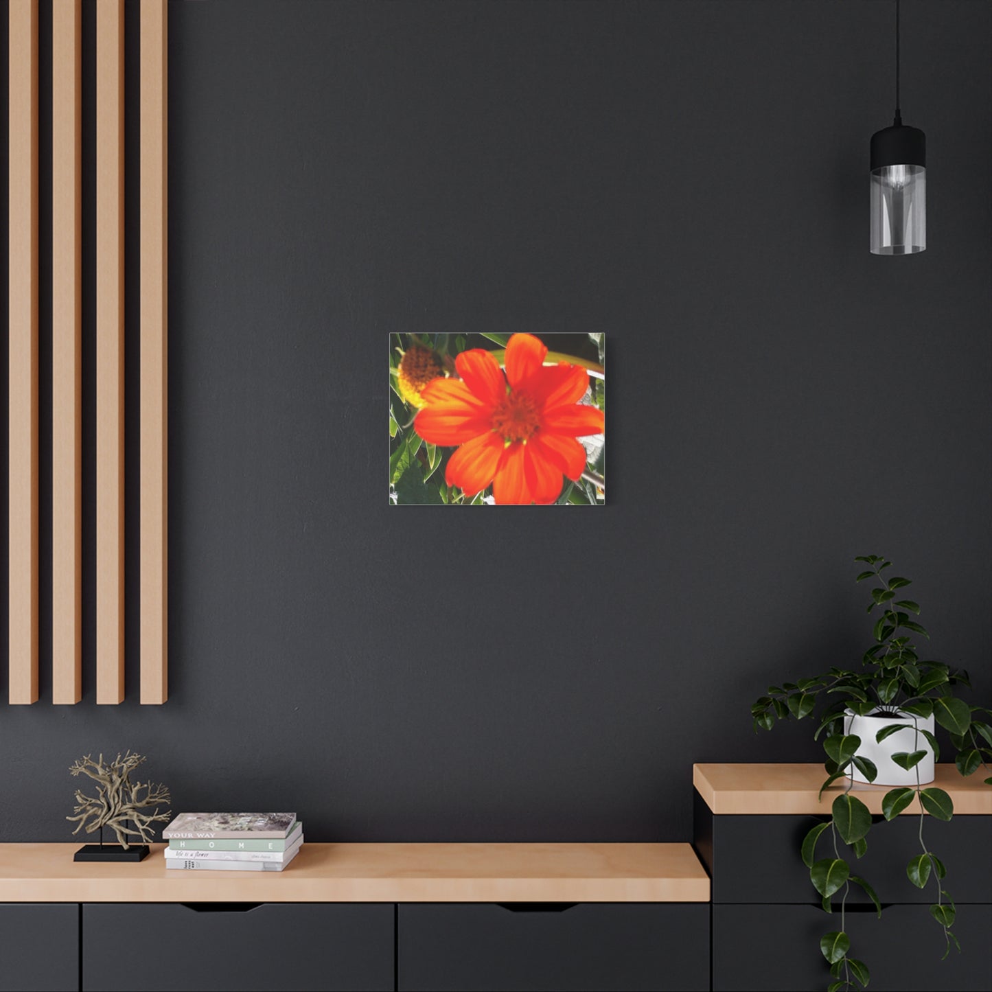 Vibrant Floral Canvas Art, Wall Decor, Gift for Garden Lovers, Bright Home Accent, Modern Art for Any Room