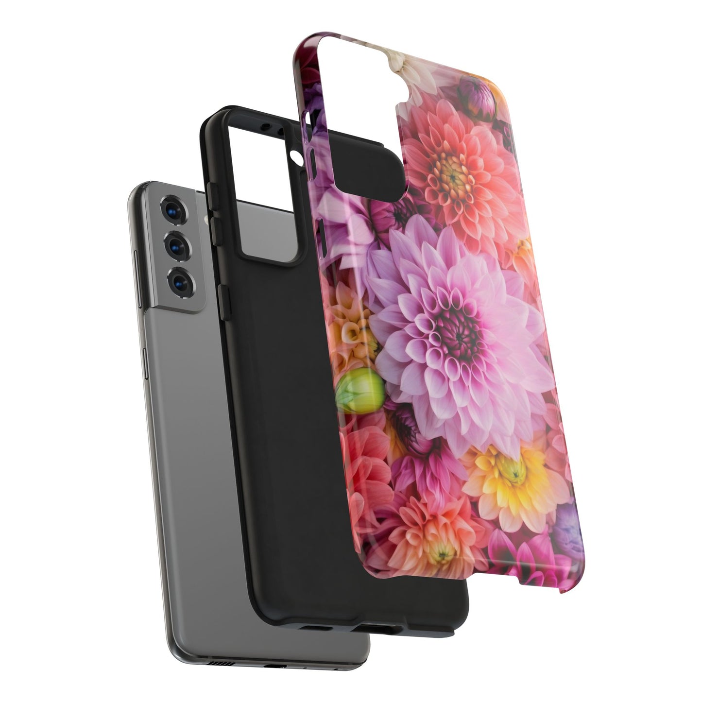 Floral Tough Phone Cases, Durable Phone Cover, Flower Print Case, Gift for Her, Spring Accessories, Custom Phone Case