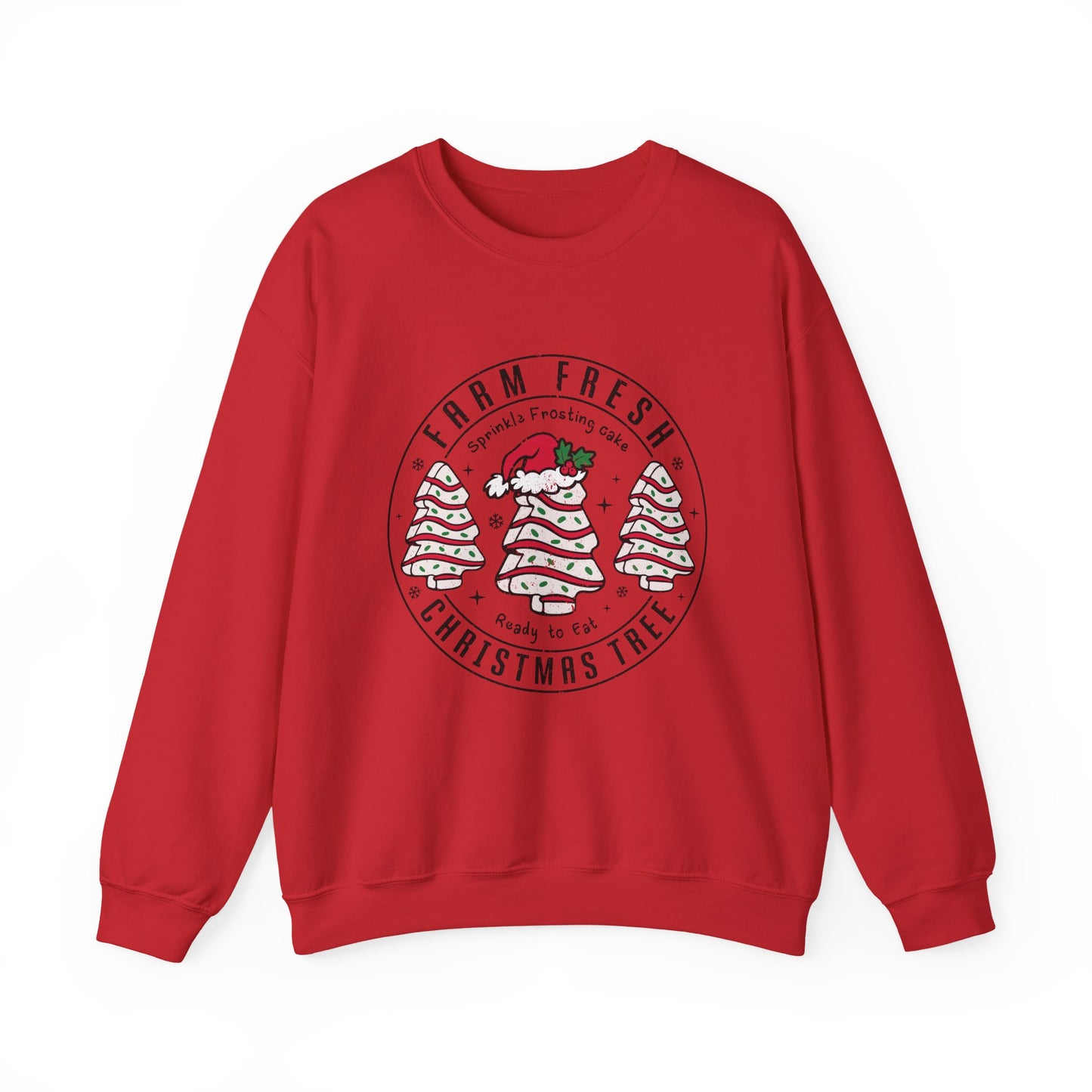 Farm Fresh Christmas Crewneck Sweatshirt, Cozy Holiday Apparel, Unisex Winter Gift, Cute Sweatshirt, Festive Clothing