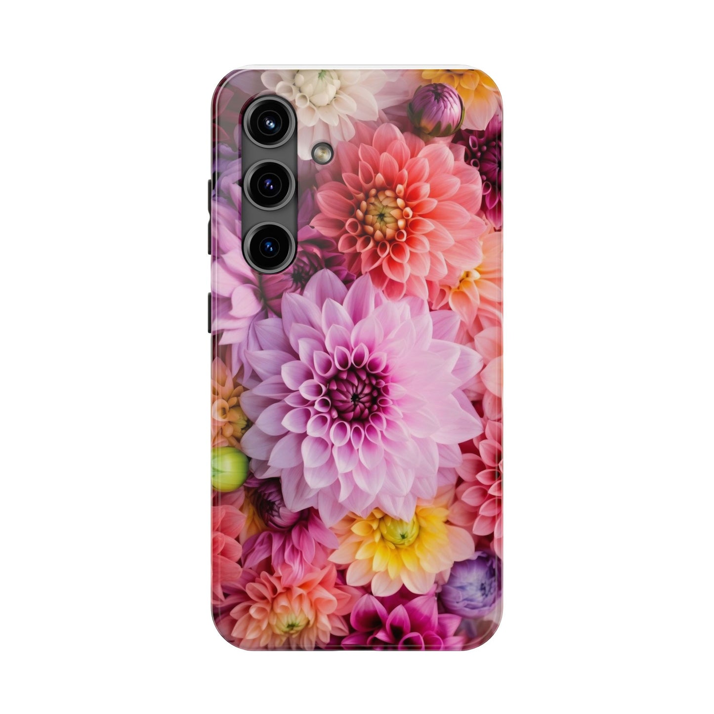 Floral Tough Phone Cases, Durable Phone Cover, Flower Print Case, Gift for Her, Spring Accessories, Custom Phone Case