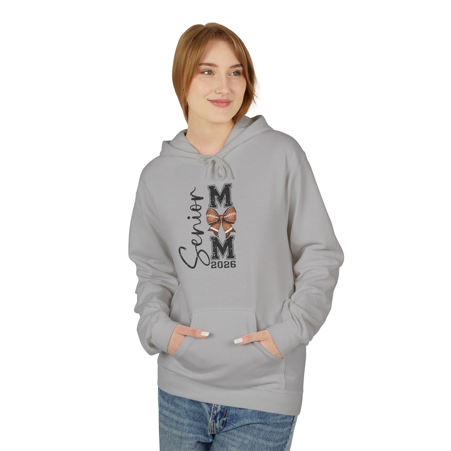 2026 Senior Football Mom, Fleece Hoodie,