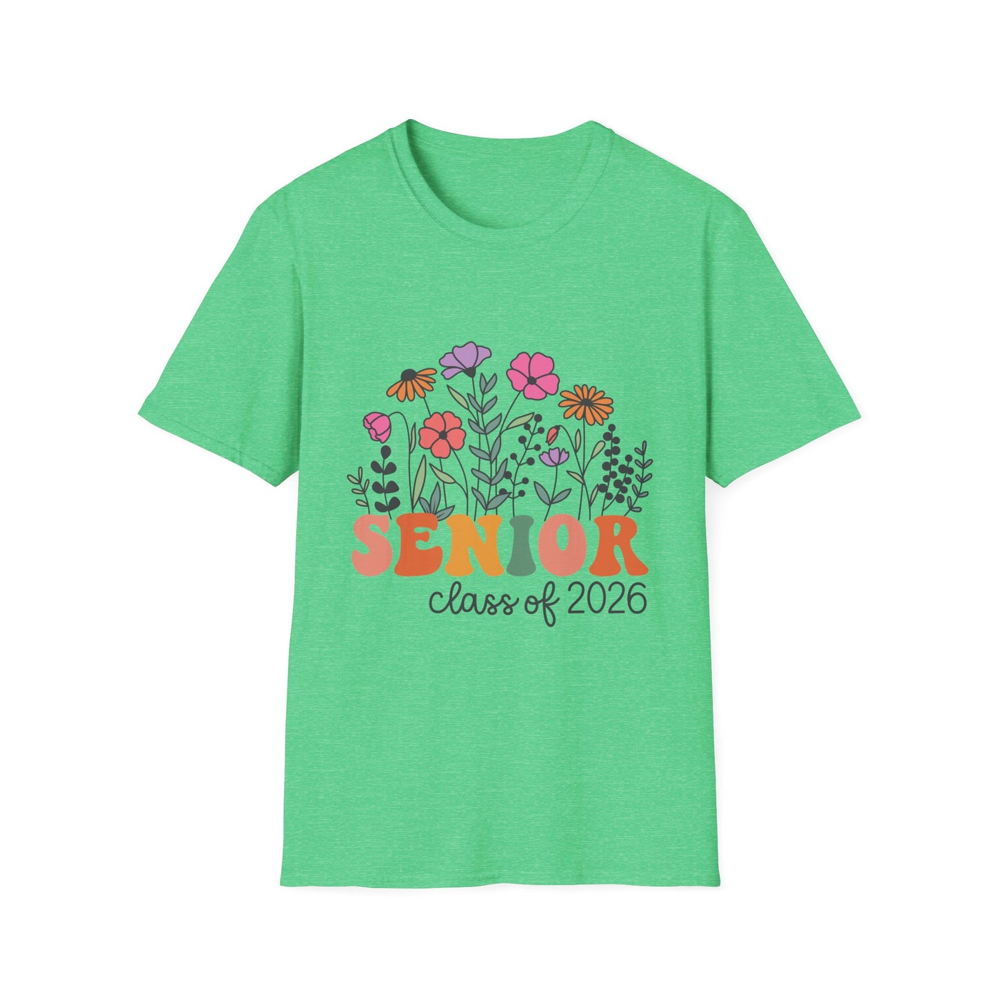 Senior Class of 2026 Floral T-Shirt, Graduation Gift, Unisex Tee, Senior's Apparel, College Bound Shirt
