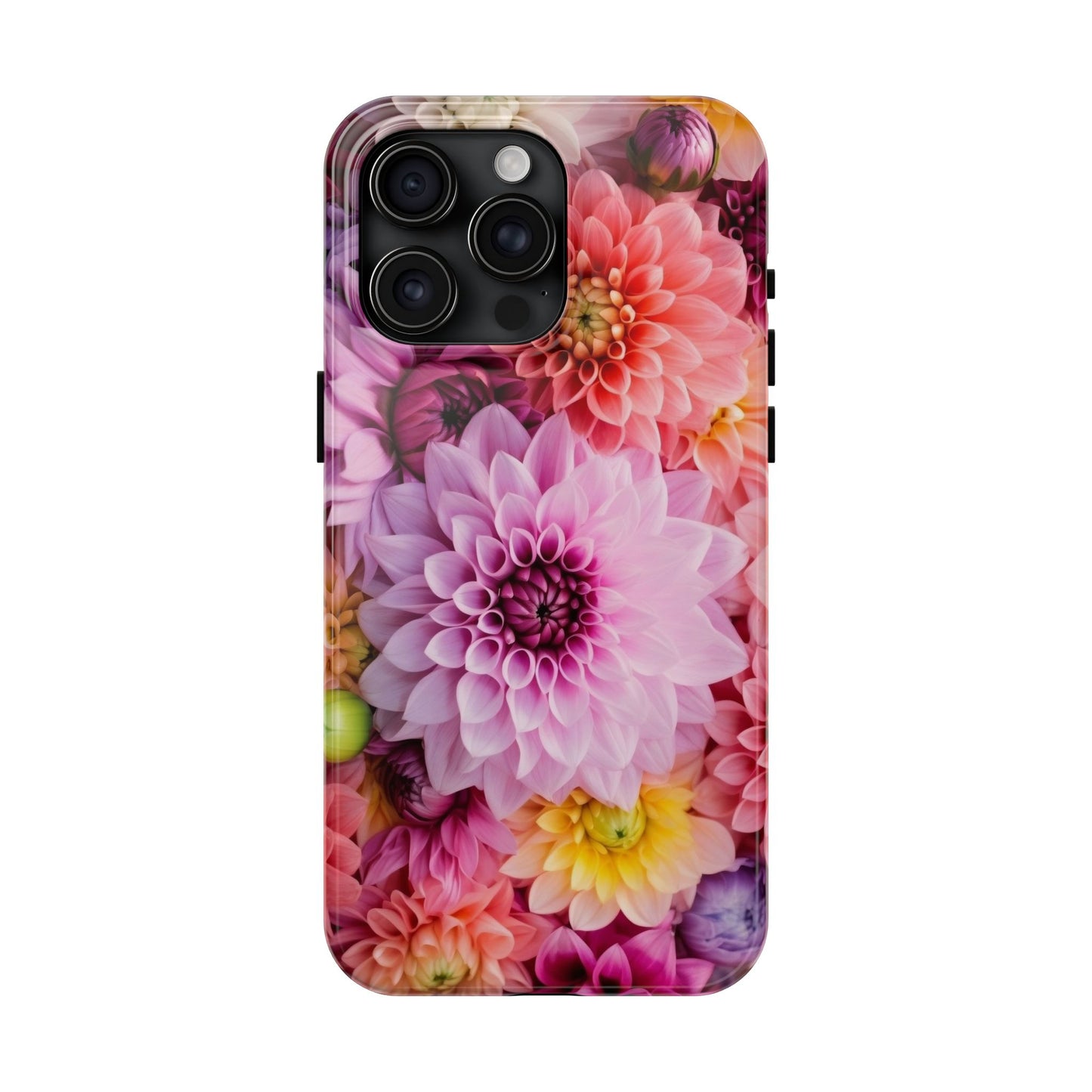 Floral Tough Phone Cases, Durable Phone Cover, Flower Print Case, Gift for Her, Spring Accessories, Custom Phone Case