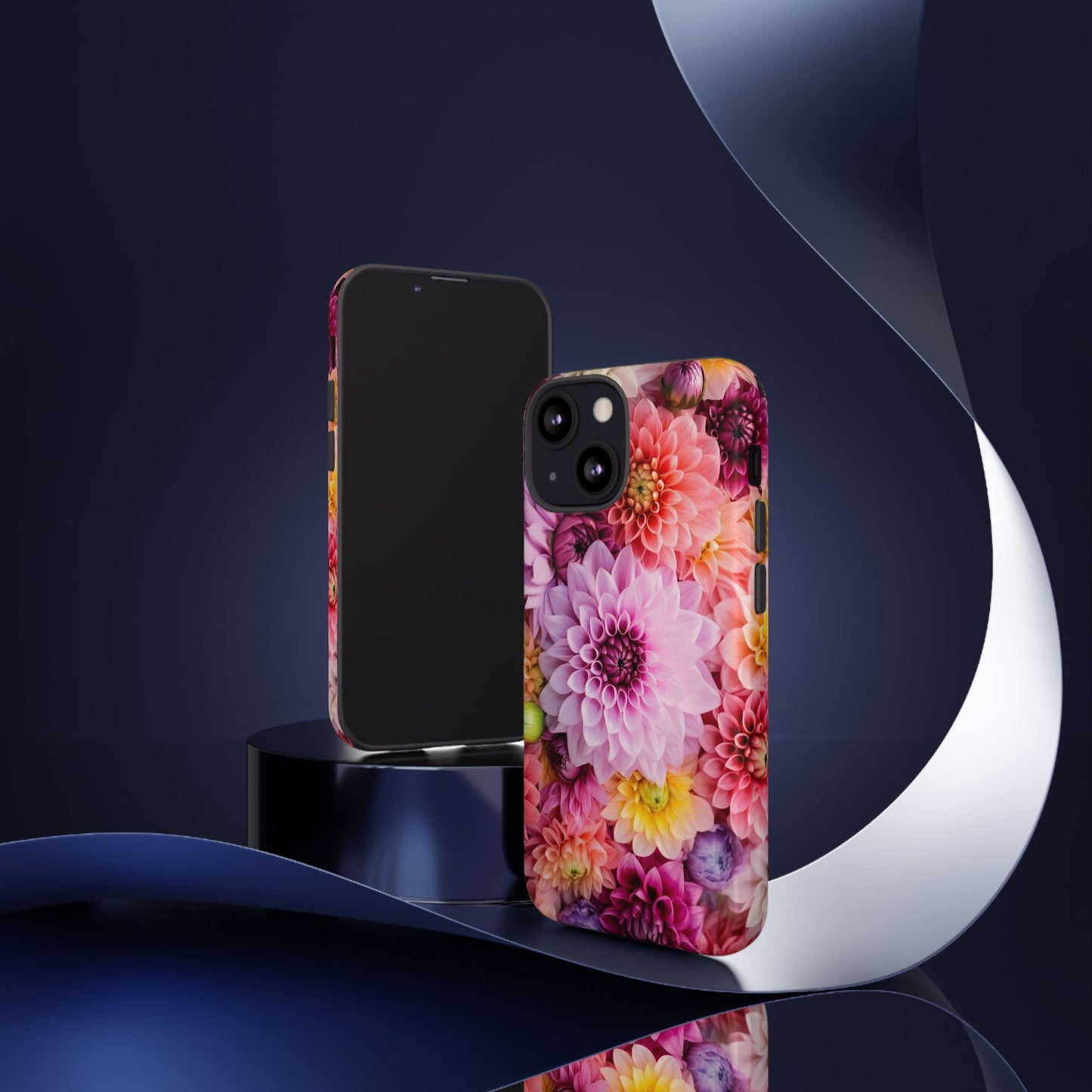 Floral iPhone Case, Tough Floral Phone Cover, Flower Pattern Case, Spring Design, Gift for Her, Durable Phone Accessory