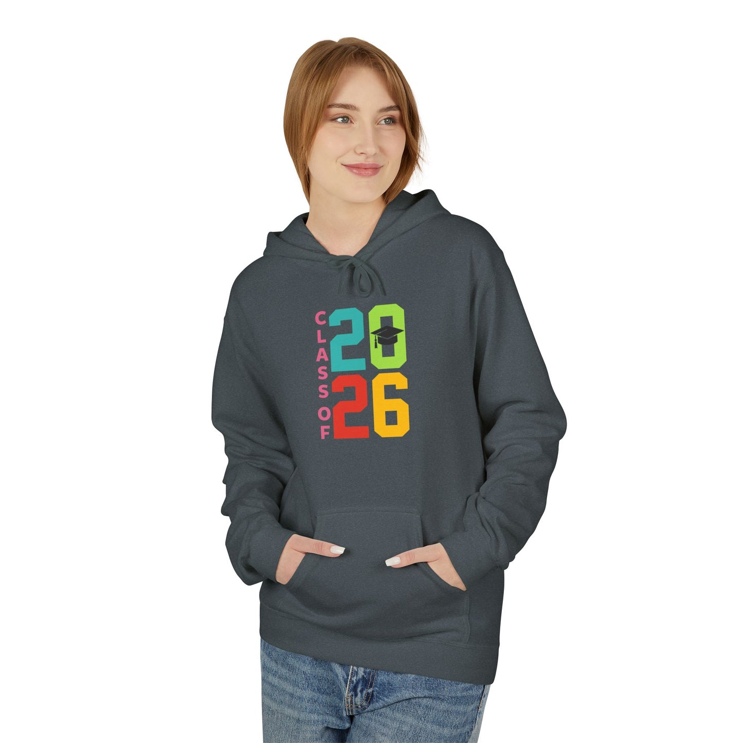 Class of 2026 Unisex Fleece Hoodie, Graduation Gift, College Bound Apparel, Cozy Layer, Student Spirit Wear