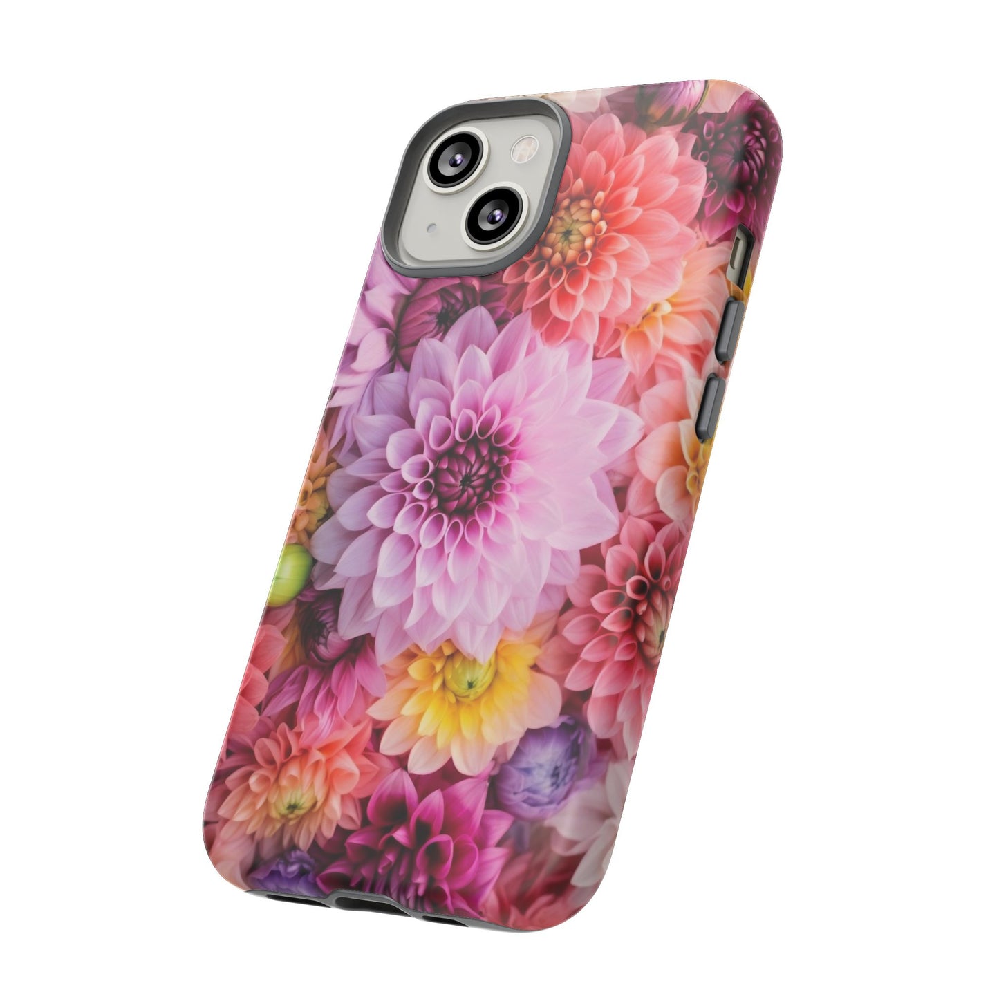 Floral iPhone Case, Tough Floral Phone Cover, Flower Pattern Case, Spring Design, Gift for Her, Durable Phone Accessory