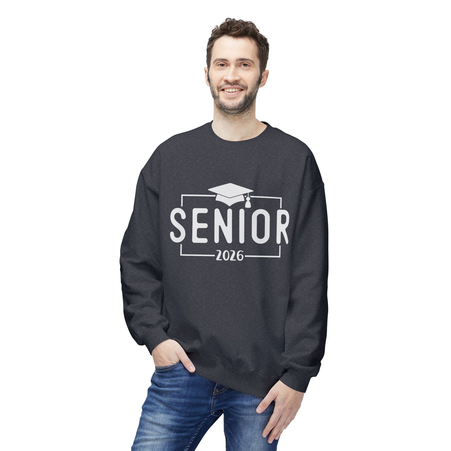 Senior 2026 Fleece Crewneck Sweatshirt - Perfect for Graduation, Class of 2026, Cozy Gift for Graduates, Unisex Crew Sweatshirt, Casual Wear