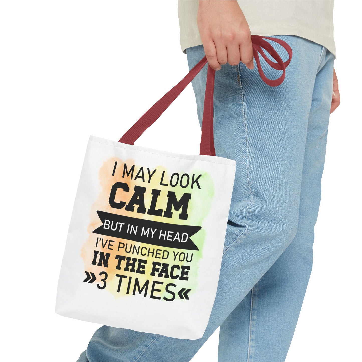 Humorous Tote Bag, Funny Gift for Friends, Everyday Use, Shopping Bag, Motivational Quote, Office Humor, Unique Present