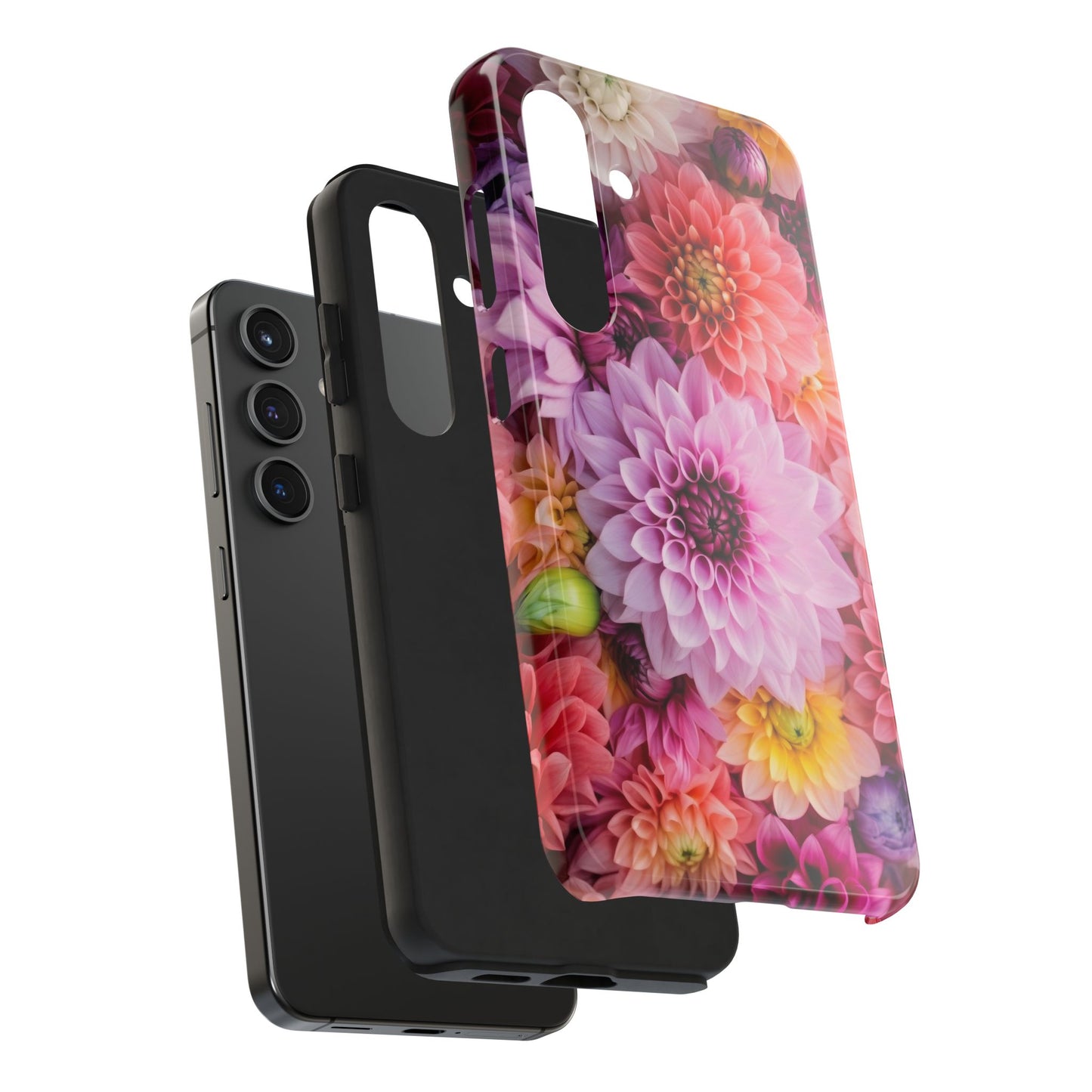 Floral Tough Phone Cases, Durable Phone Cover, Flower Print Case, Gift for Her, Spring Accessories, Custom Phone Case