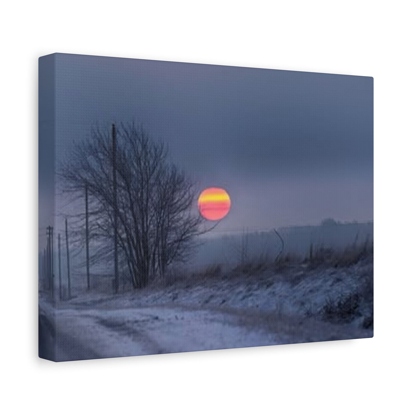 Serene Sunset Canvas Print, Home Decor Art, Relaxing Wall Art, Nature Decor, Scenic Landscape, Perfect Gift for Nature Lovers