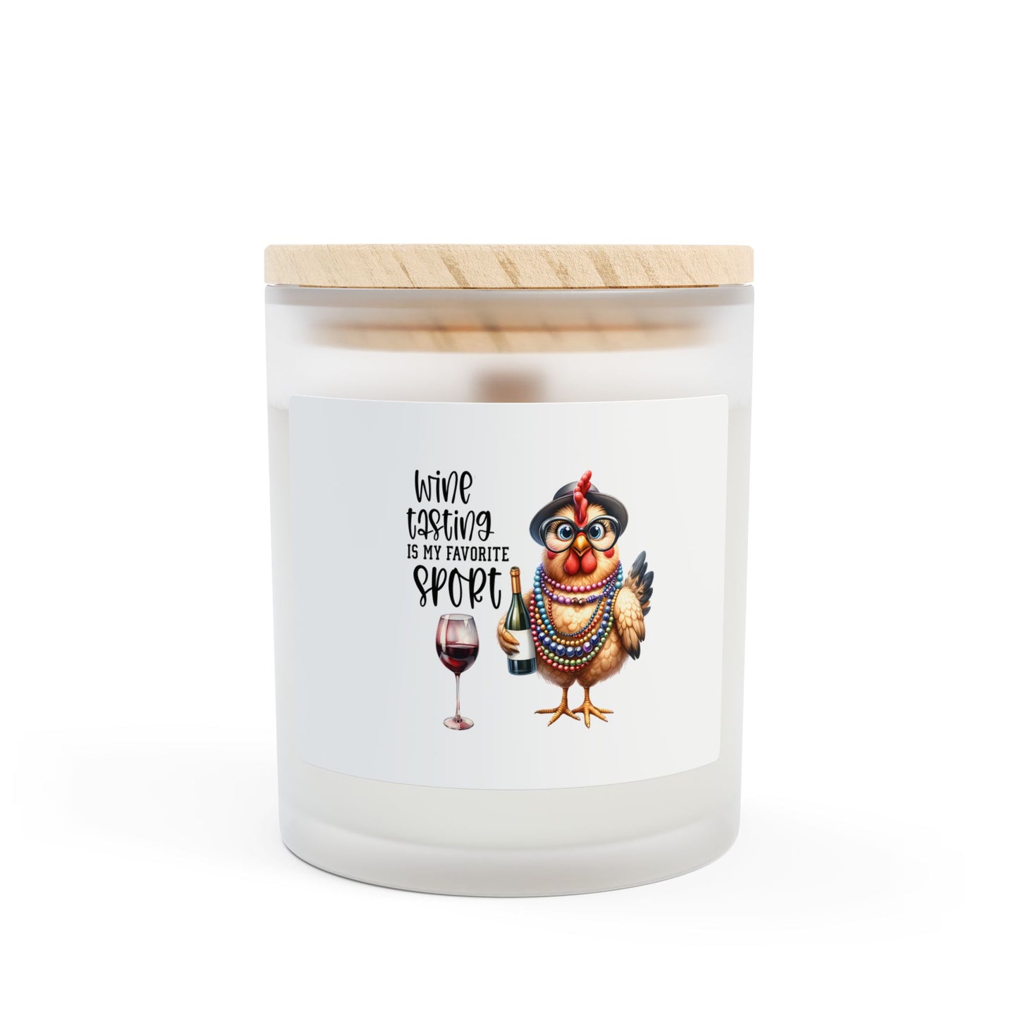 Frosted Glass Candle, 11oz
