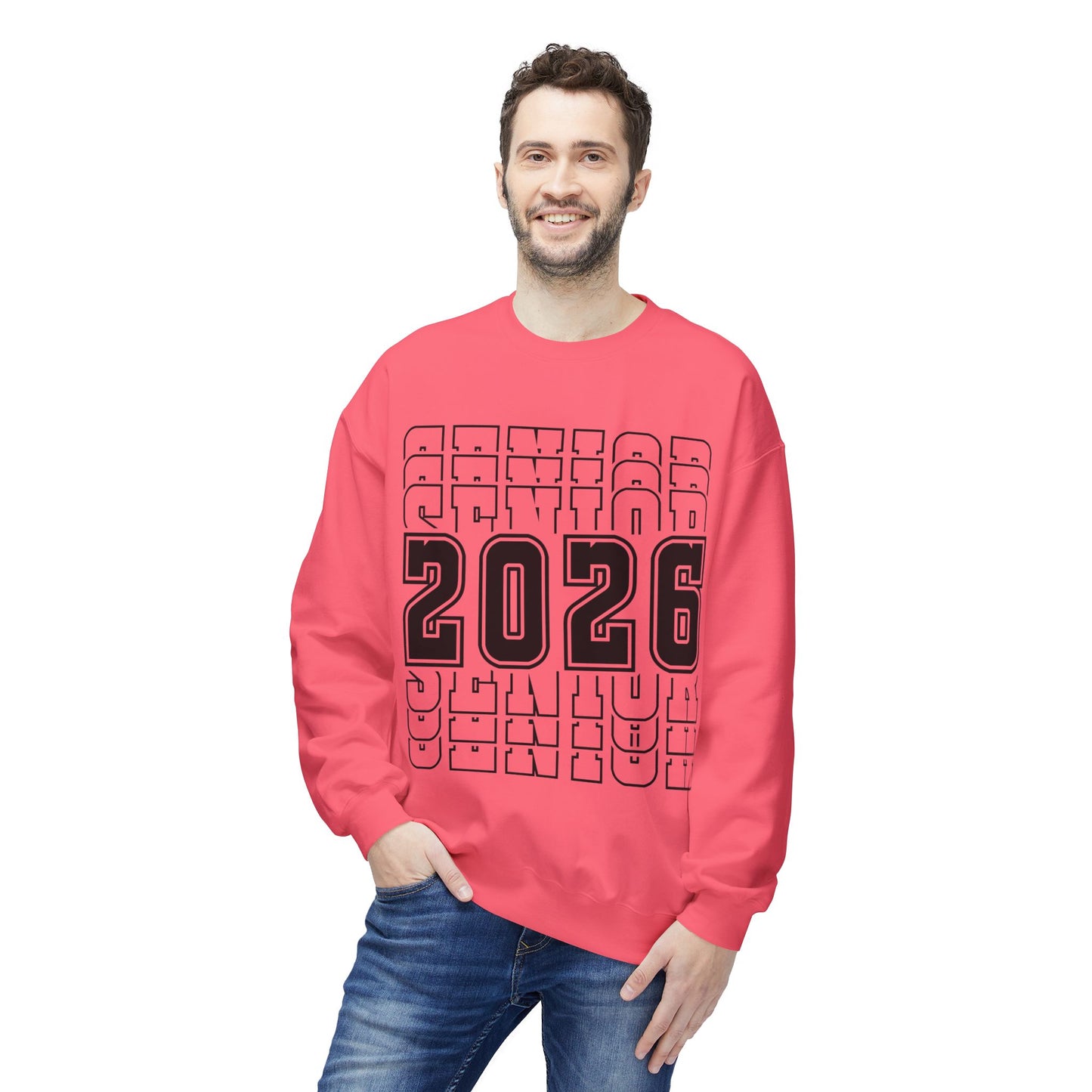 Stylish Senior Sweatshirt for Class of 2026, Unisex Crewneck, Graduation Gift, College Bound, Cozy Apparel, Trendy Layering Piece