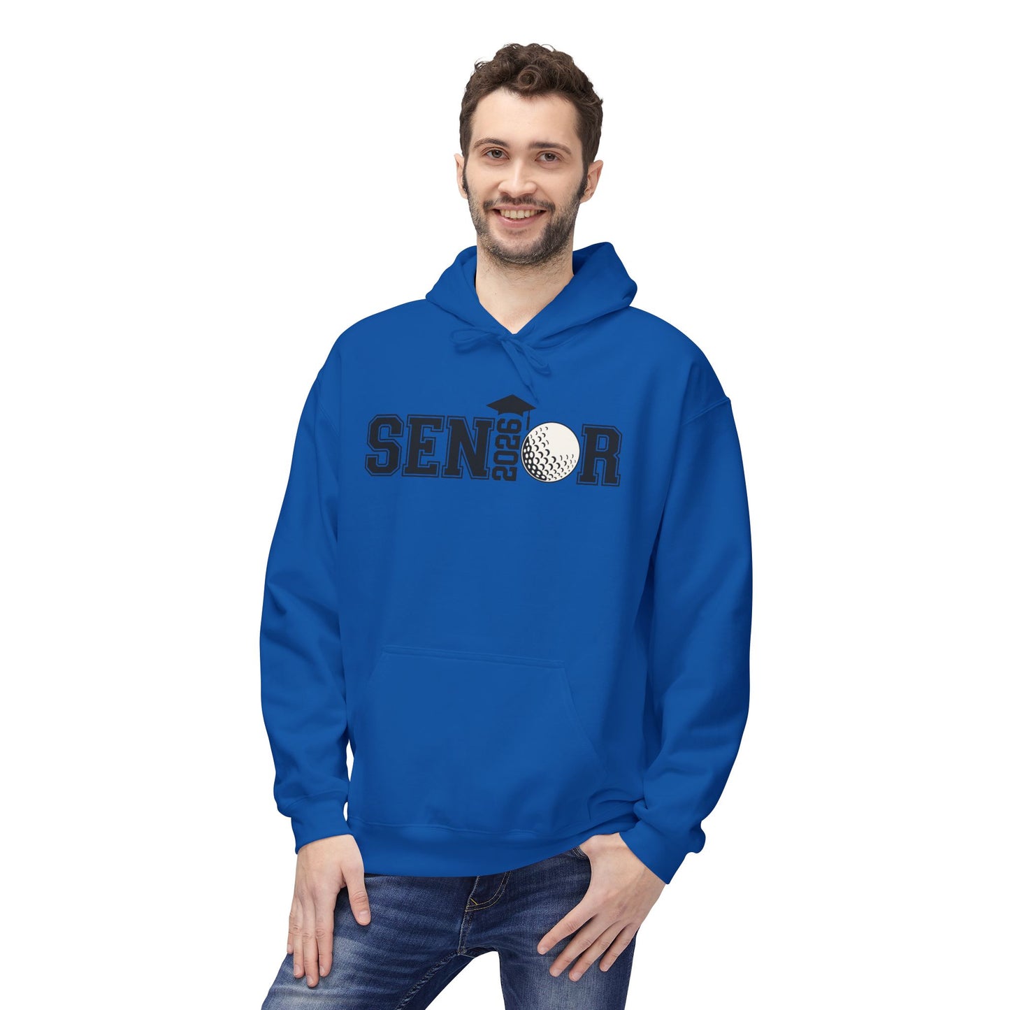 Senior- Golf Fleece Hoodie - Perfect for Graduates, Cozy Gift for Seniors, College Prep, Class of 2023, Warm and Stylish