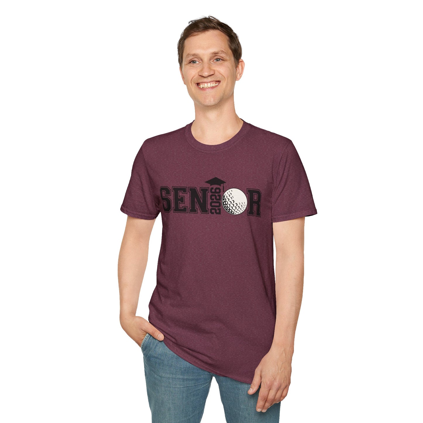 Senior Golf 2026 Unisex T-Shirt – Graduation Tee, Senior Shirt, Gift for Graduates, Class of 2026 Merchandise, Cool Casual Wear