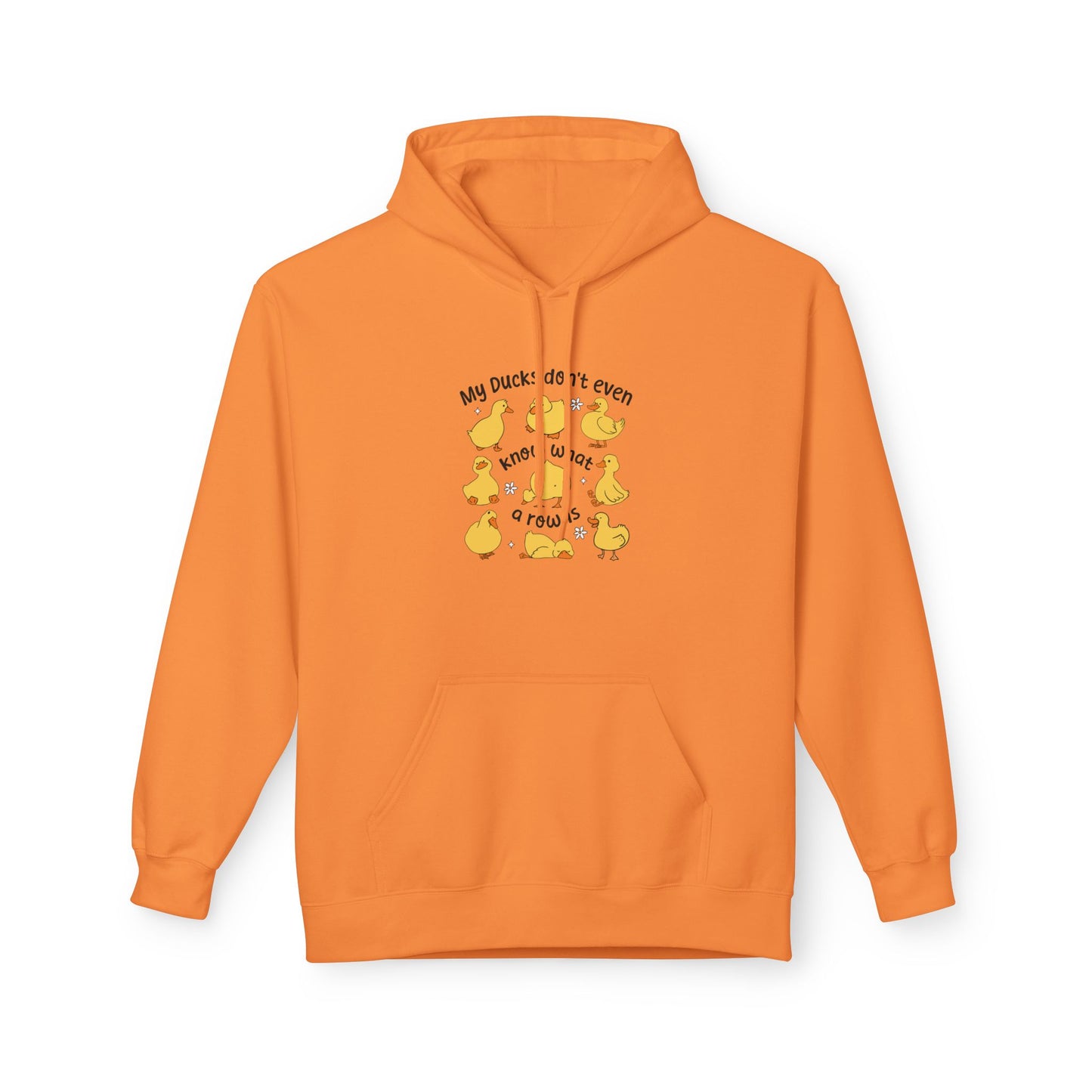 My Duck Didn’t Even Fleece Hoodie, Cozy Animal Lover Gift, Fun Birthday Present, Cute Casual Wear, Duck-Themed Apparel, Warm Hoodie