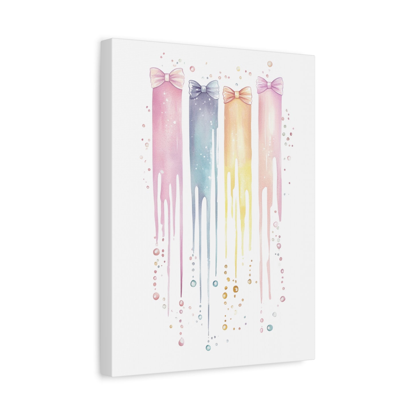 Pastel Drip Colorful Bow Decor