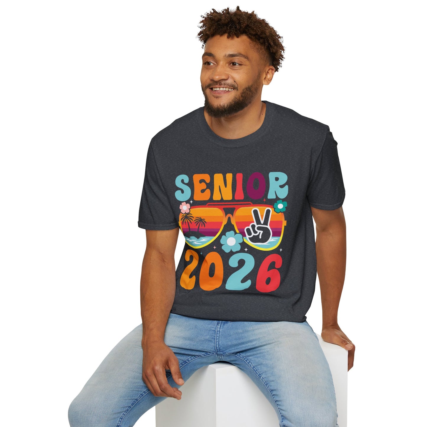 2026 Senior T-Shirt, Unisex Softstyle Tee, Graduation Gift, Summer Vibes Shirt, Class of 2026, Senior Celebration Apparel