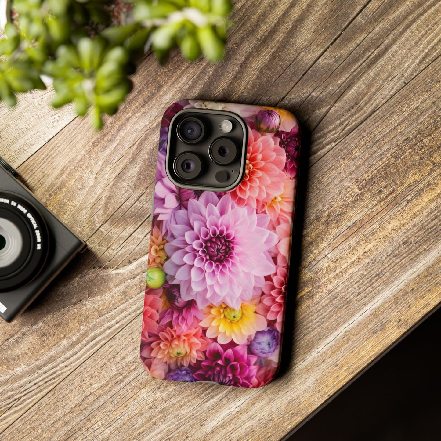 Floral iPhone Case, Tough Floral Phone Cover, Flower Pattern Case, Spring Design, Gift for Her, Durable Phone Accessory