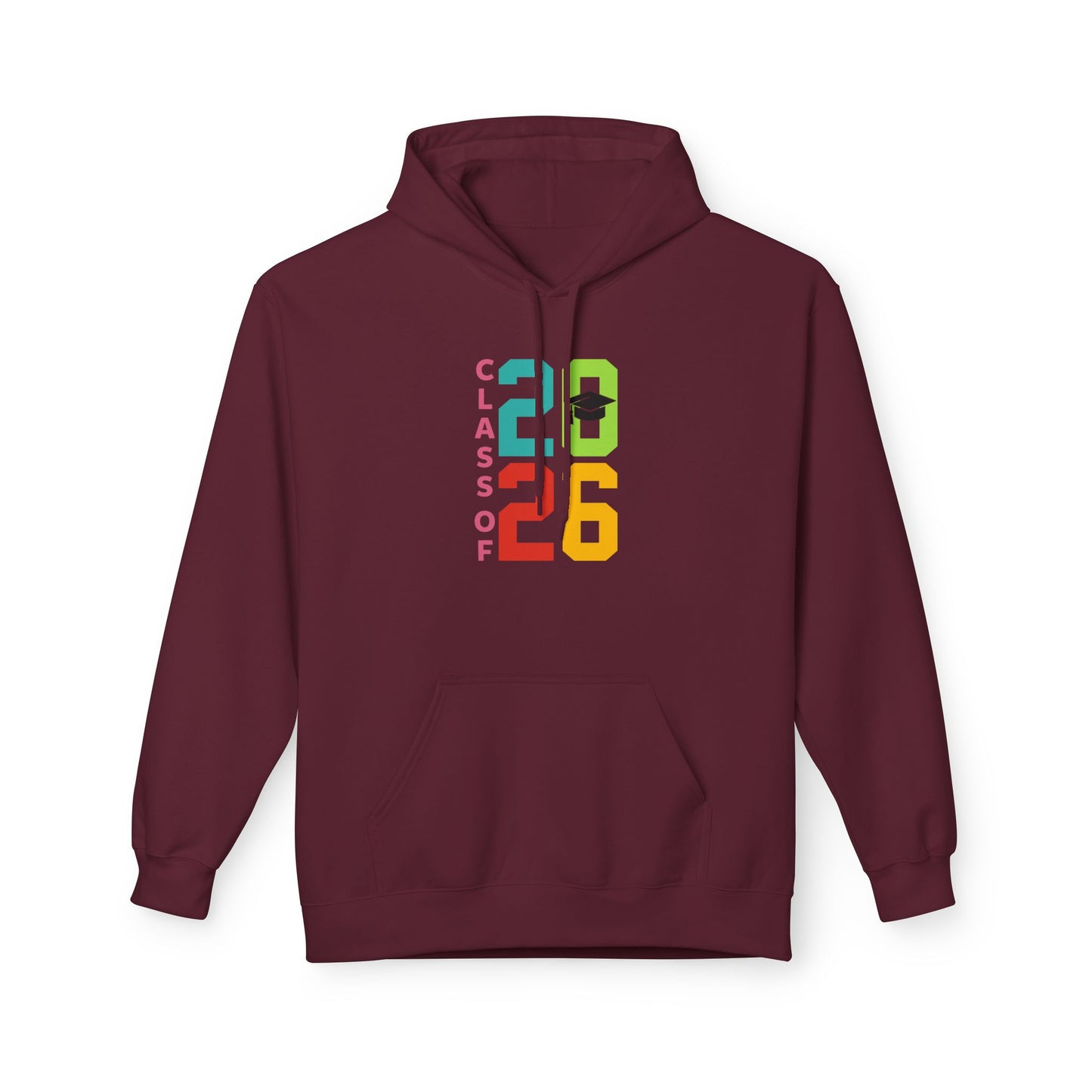 Class of 2026 Unisex Fleece Hoodie, Graduation Gift, College Bound Apparel, Cozy Layer, Student Spirit Wear