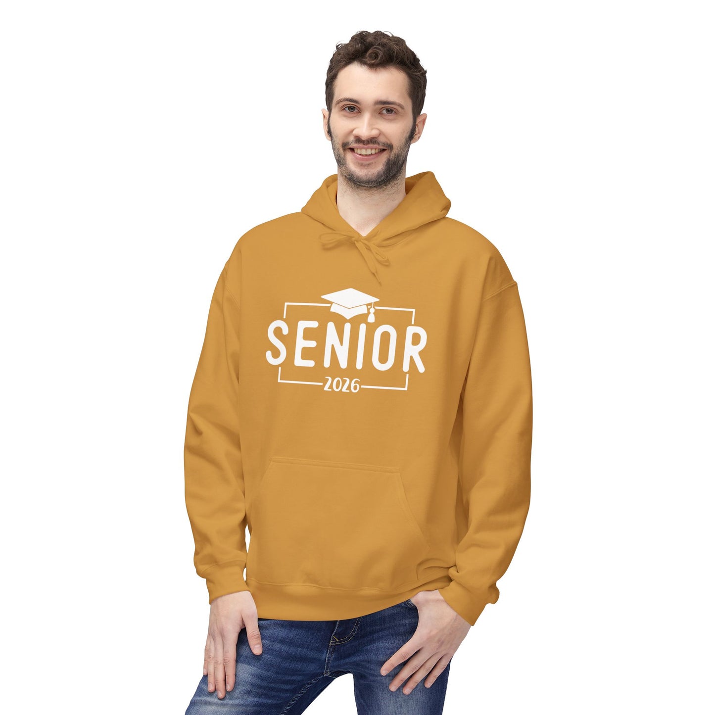 2026 Senior Unisex Midweight Fleece Hoodie, Graduation Gift, Class of 2026 Apparel, Cozy Hoodie, Unique Grad Clothing, High School Senior
