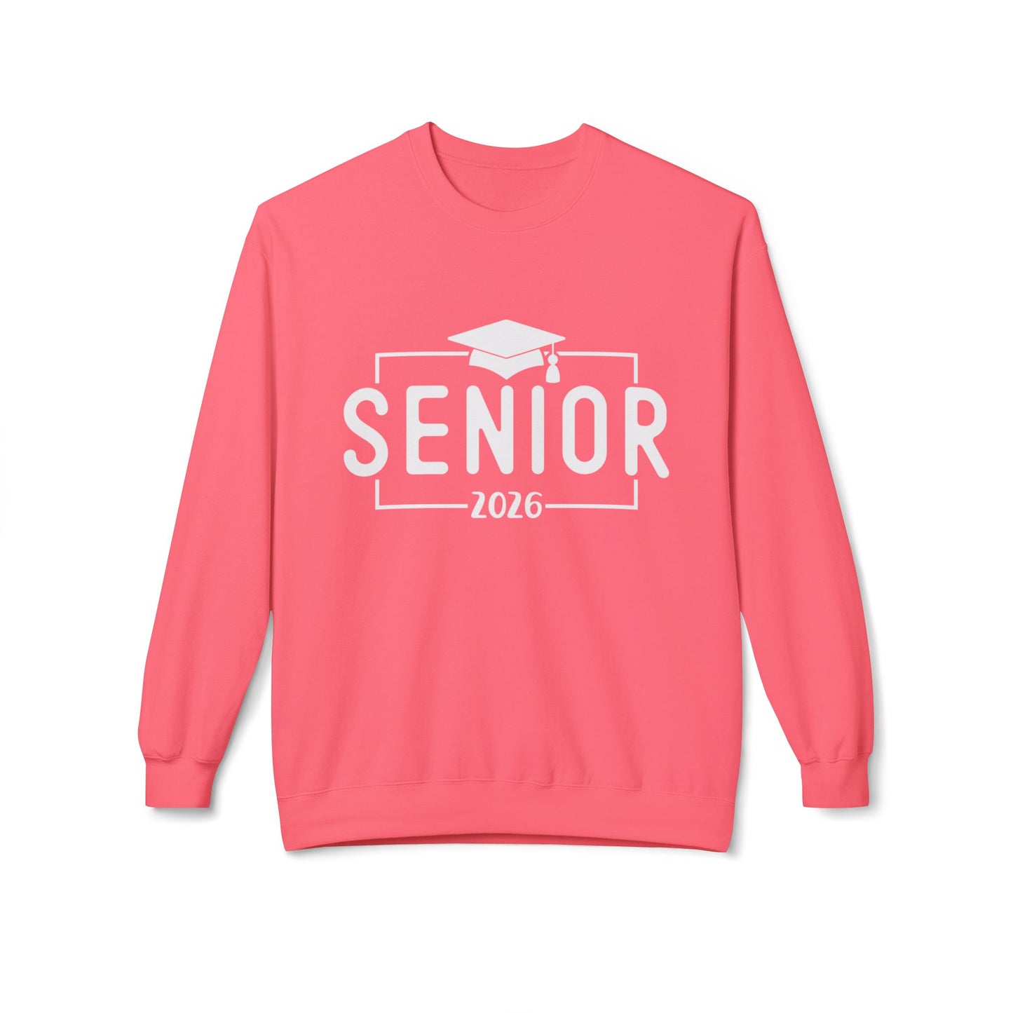 Senior 2026 Fleece Crewneck Sweatshirt - Perfect for Graduation, Class of 2026, Cozy Gift for Graduates, Unisex Crew Sweatshirt, Casual Wear