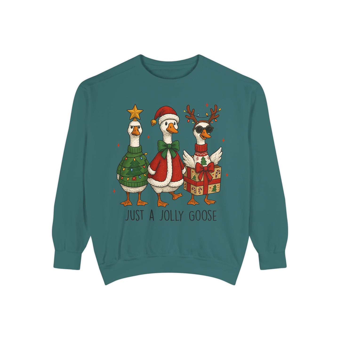 Holiday Goose Sweatshirt, Cozy Sweatshirt, Christmas Gift, Unisex Sweatshirt, Festive Apparel, Winter Fashion