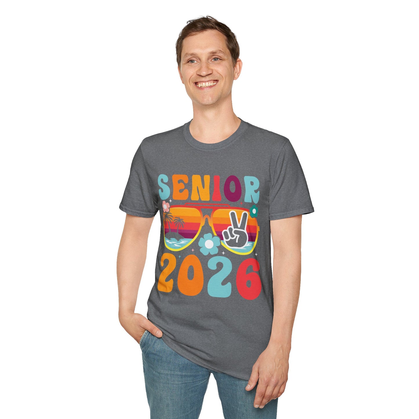 2026 Senior T-Shirt, Unisex Softstyle Tee, Graduation Gift, Summer Vibes Shirt, Class of 2026, Senior Celebration Apparel