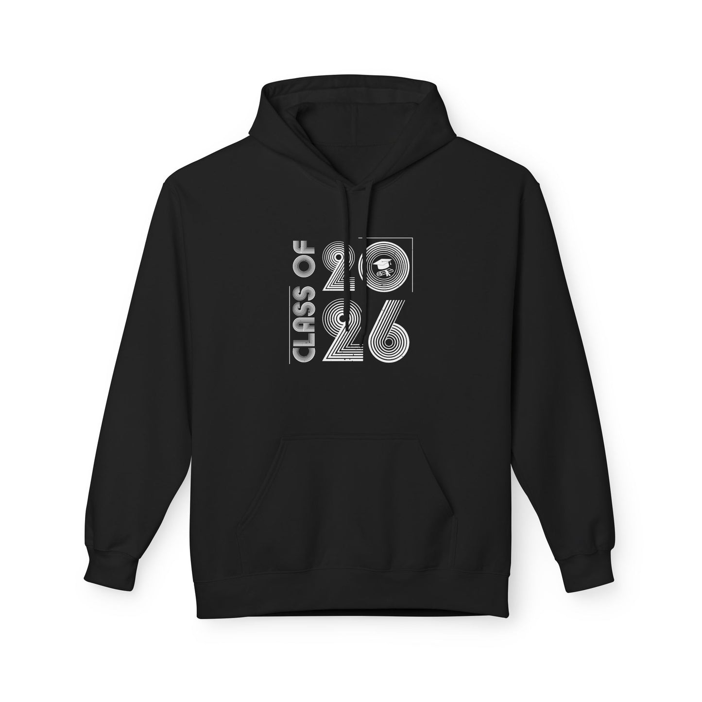 Class of 2026 Unisex Midweight Fleece Hoodie, Graduation Gift, Cozy Sweatshirt for Students, Trendy Class Hoodie, Casual Wear