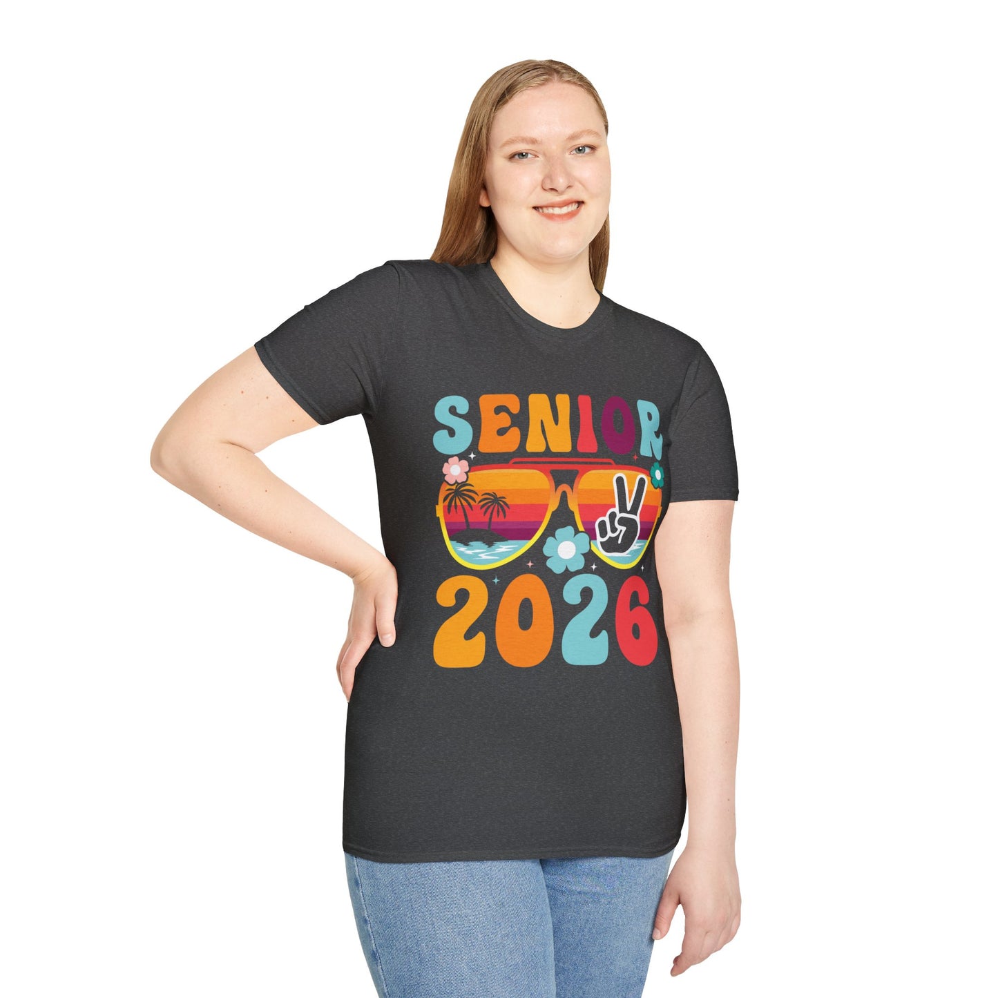 2026 Senior T-Shirt, Unisex Softstyle Tee, Graduation Gift, Summer Vibes Shirt, Class of 2026, Senior Celebration Apparel